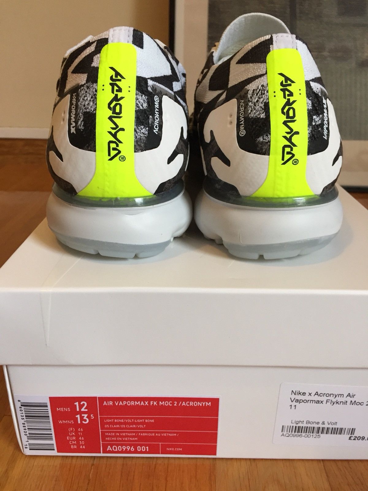 Acronym × Nike Nike X Acronym Air Vapormax Flyknit Moc 2 Size US 12 / EU 45 - 3 Thumbnail