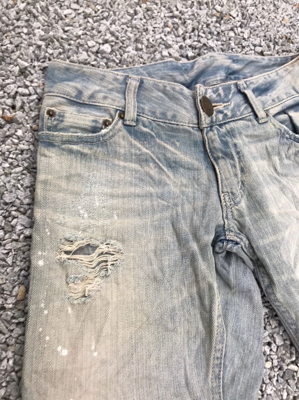 Japanese Brand Vintage JapaneseBrand Duras Distressed Painter Denim Jeans Size US 29 - 5 Thumbnail
