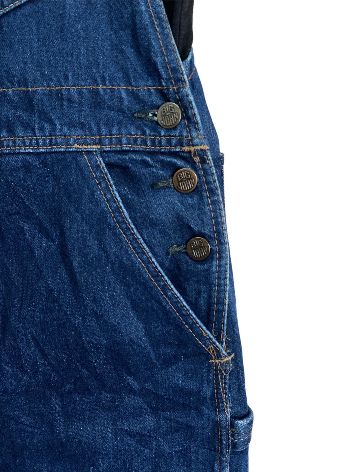 Big John × Vintage Vintage Big John Work N Sport Denim Overall Size US 32 / EU 48 - 4 Thumbnail
