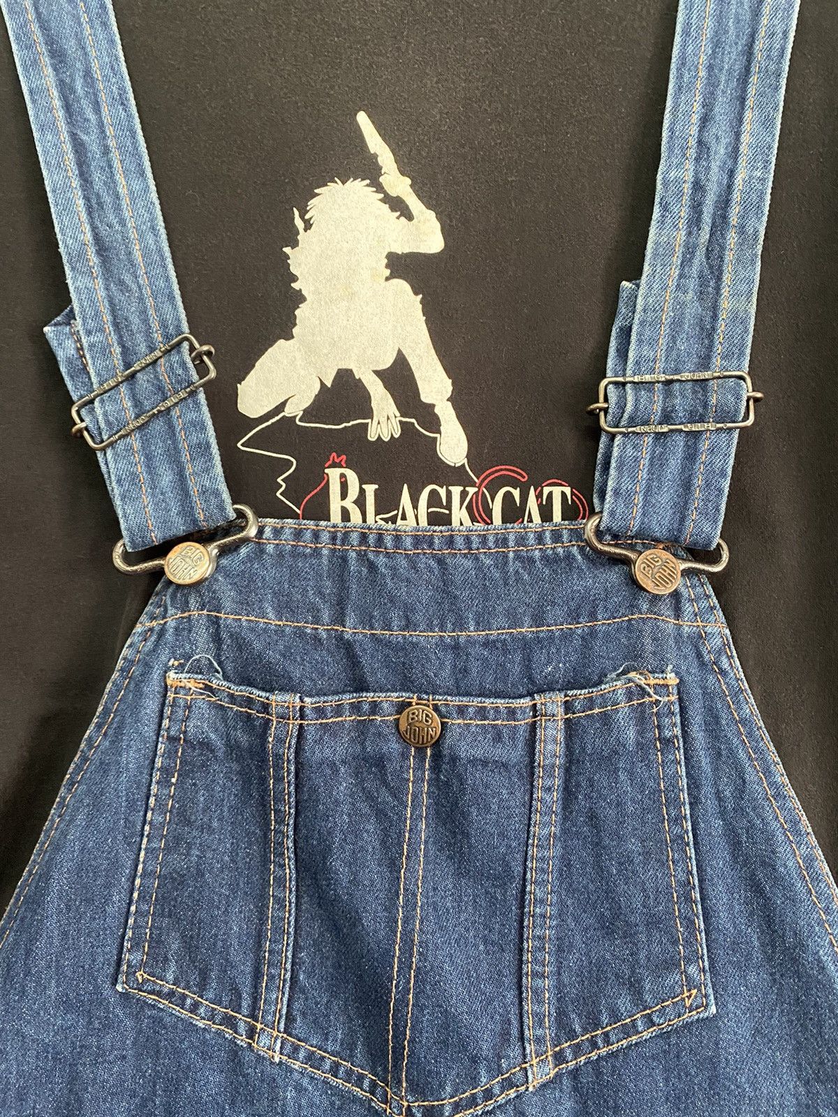 Big John × Vintage Vintage Big John Work N Sport Denim Overall Size US 32 / EU 48 - 5 Thumbnail