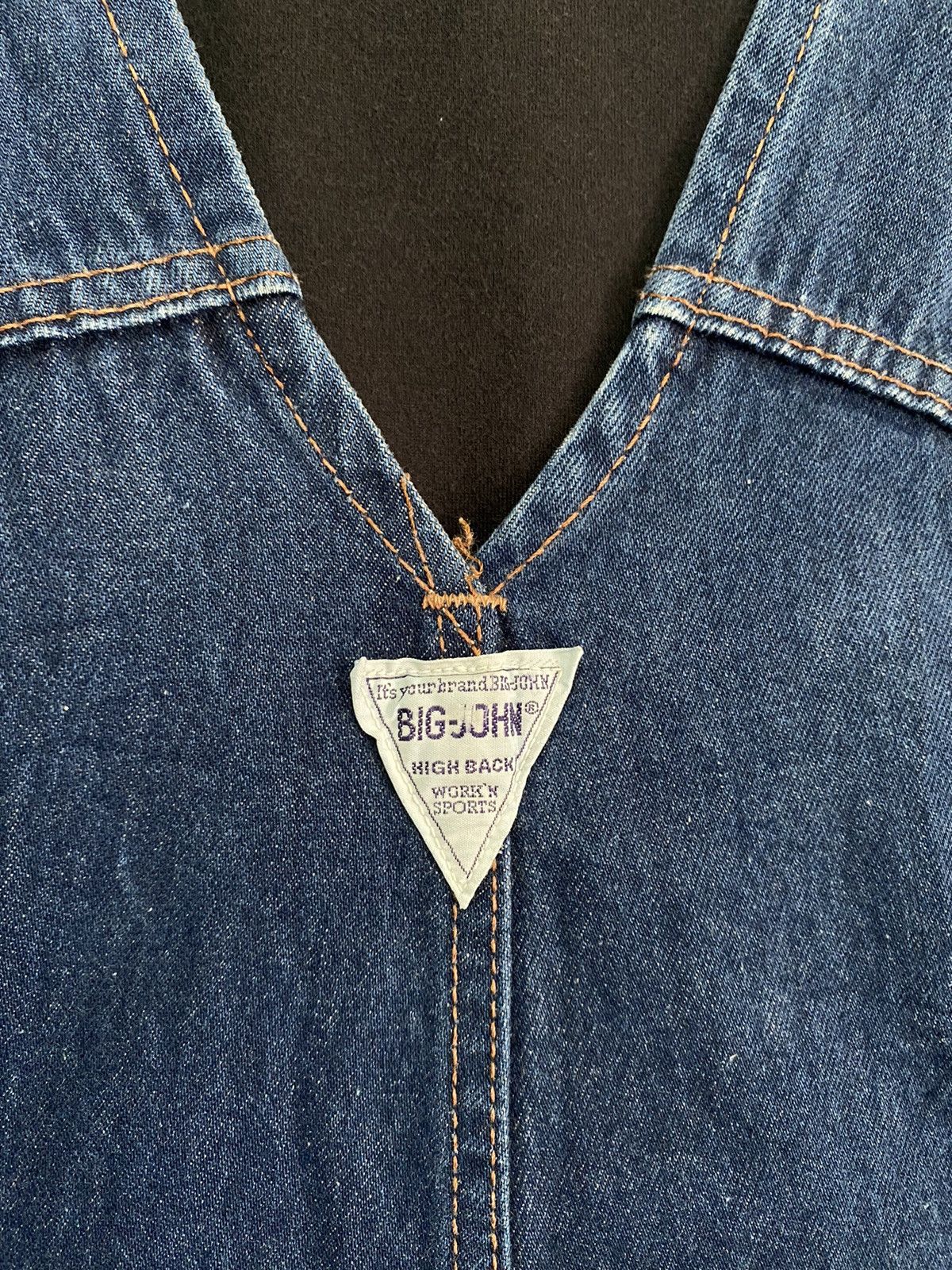 Big John × Vintage Vintage Big John Work N Sport Denim Overall Size US 32 / EU 48 - 8 Thumbnail