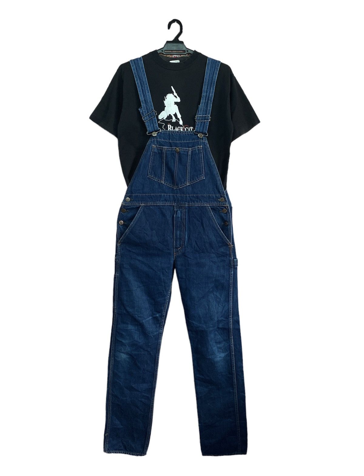 Big John × Vintage Vintage Big John Work N Sport Denim Overall Size US 32 / EU 48 - 1 Thumbnail
