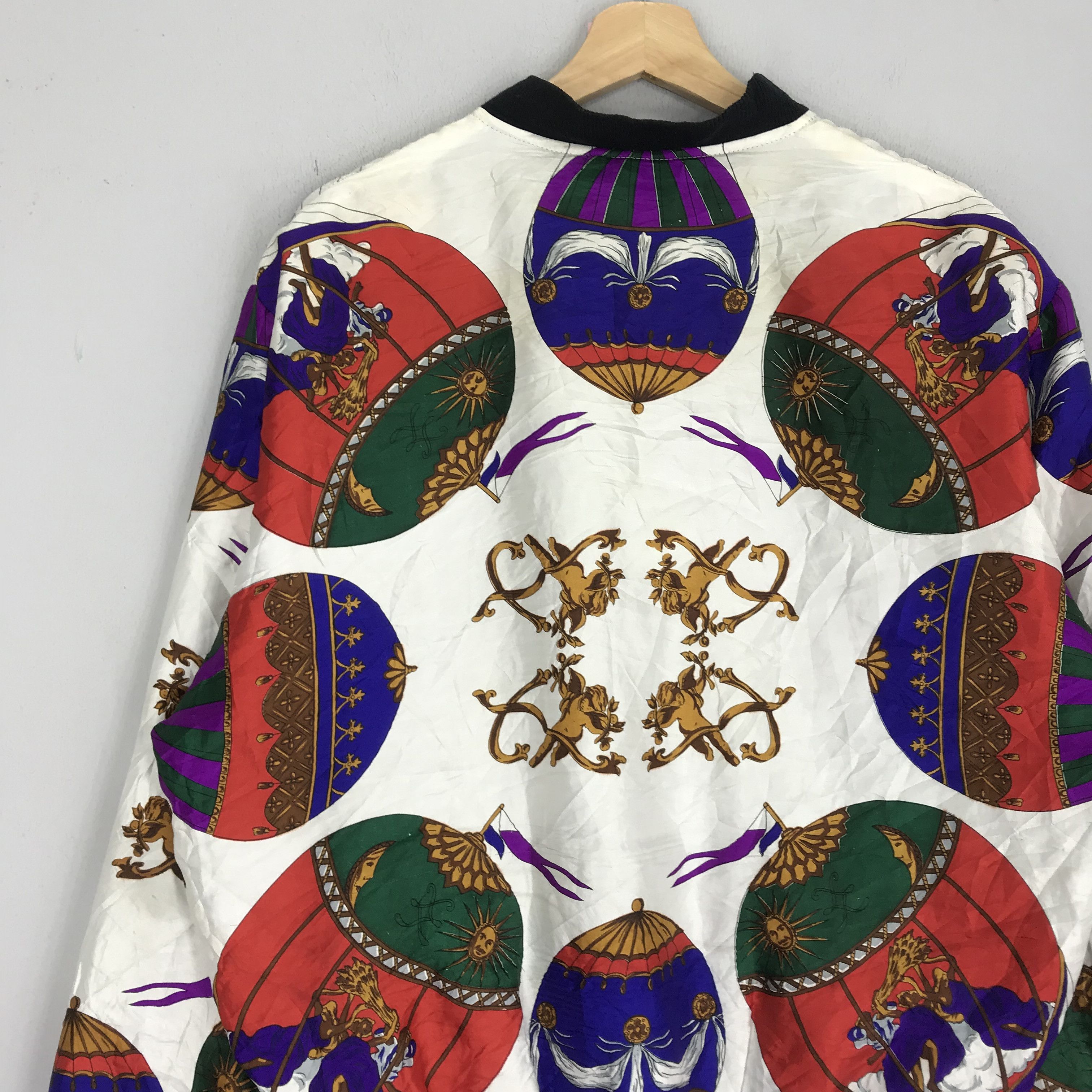 Vintage Vintage Baroque Silk Zipper Jacket Inspired Luxury Jacket Size US L / EU 52-54 / 3 - 7 Thumbnail