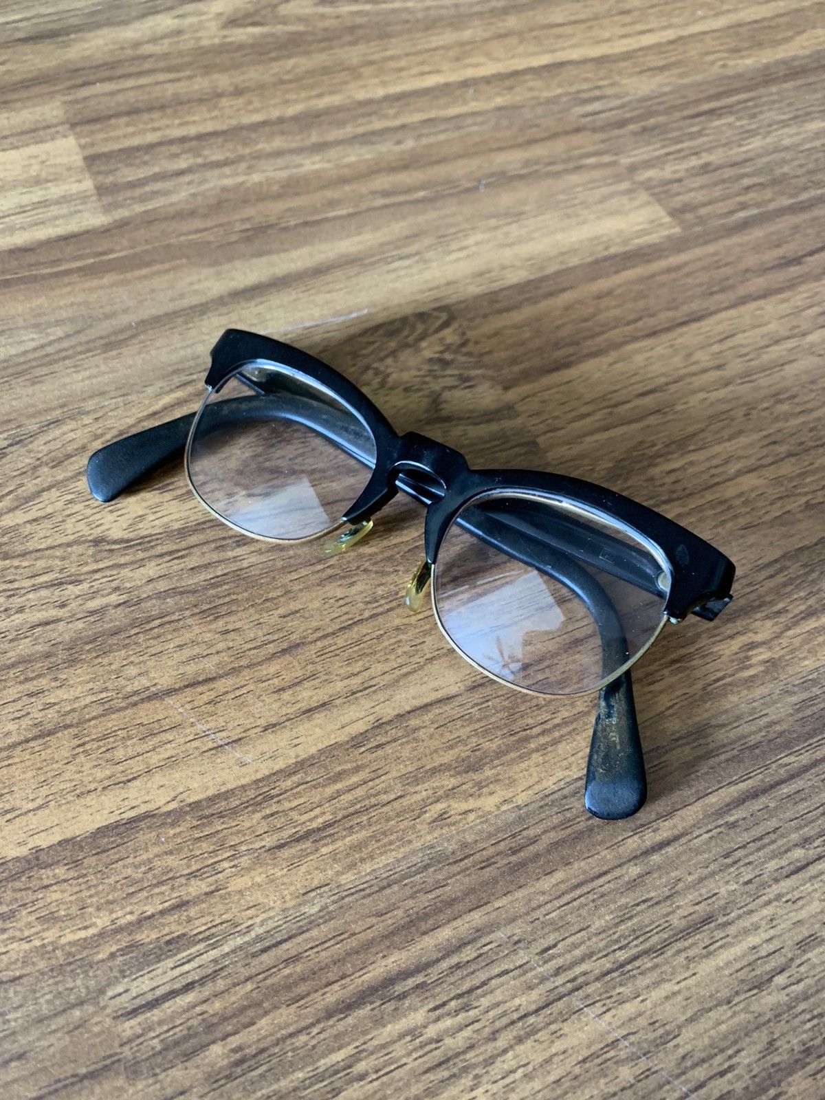 Vintage VINTAGE CLUBMASTER SHAPED 18k GF SUNGLASSES 1960s Size ONE SIZE - 2 Thumbnail