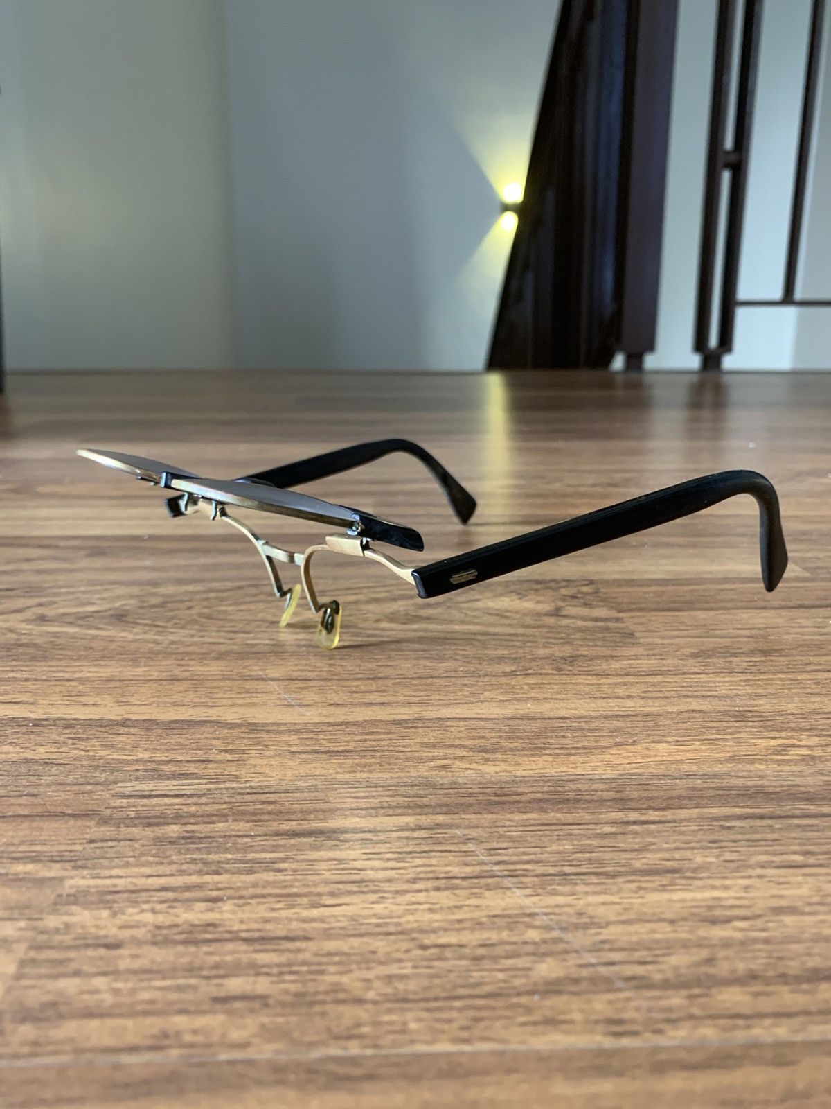 Vintage VINTAGE CLUBMASTER SHAPED 18k GF SUNGLASSES 1960s Size ONE SIZE - 11 Thumbnail