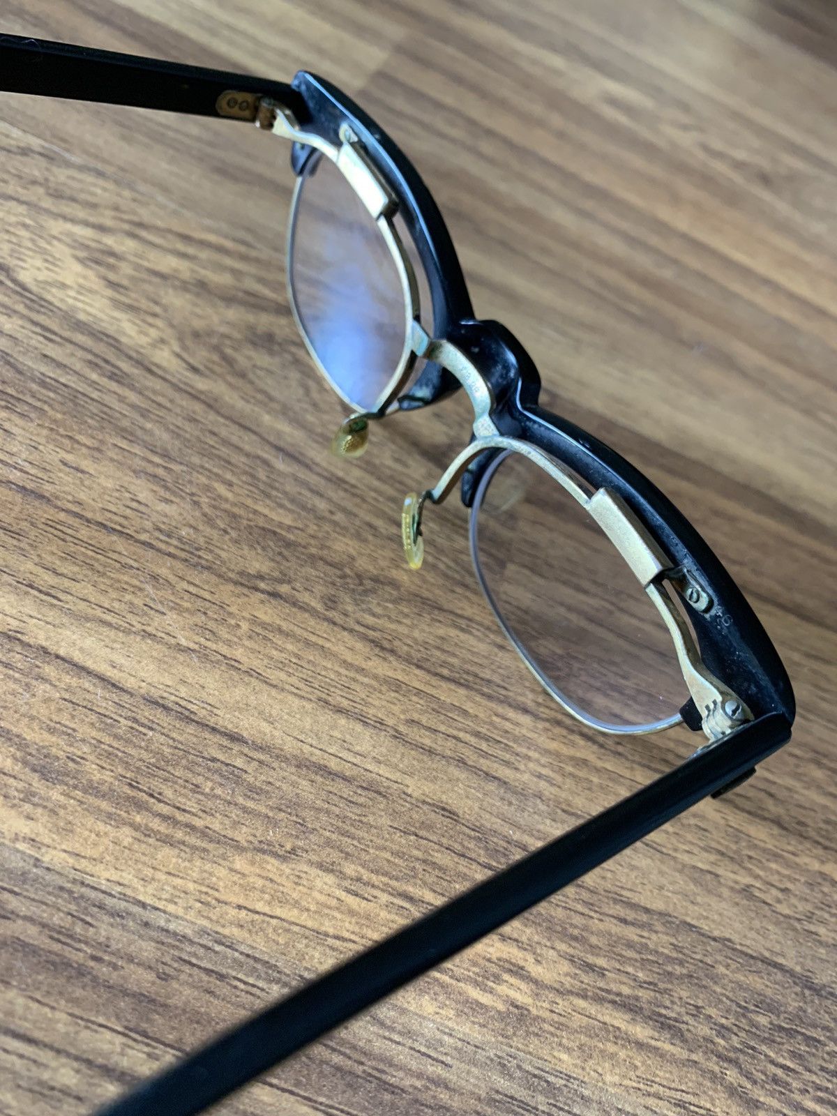 Vintage VINTAGE CLUBMASTER SHAPED 18k GF SUNGLASSES 1960s Size ONE SIZE - 7 Thumbnail