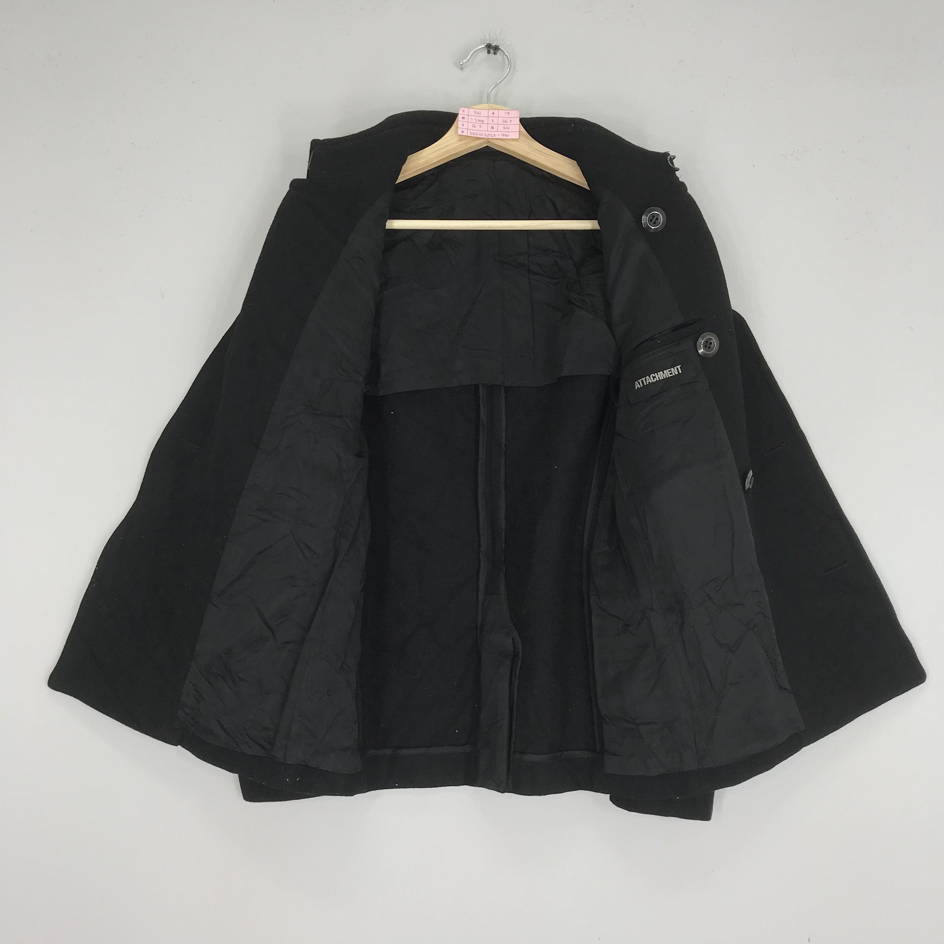 Attachment Rare!! Attachment Peacoat Button Wool Coat Japan Style Size US S / EU 44-46 / 1 - 3 Thumbnail