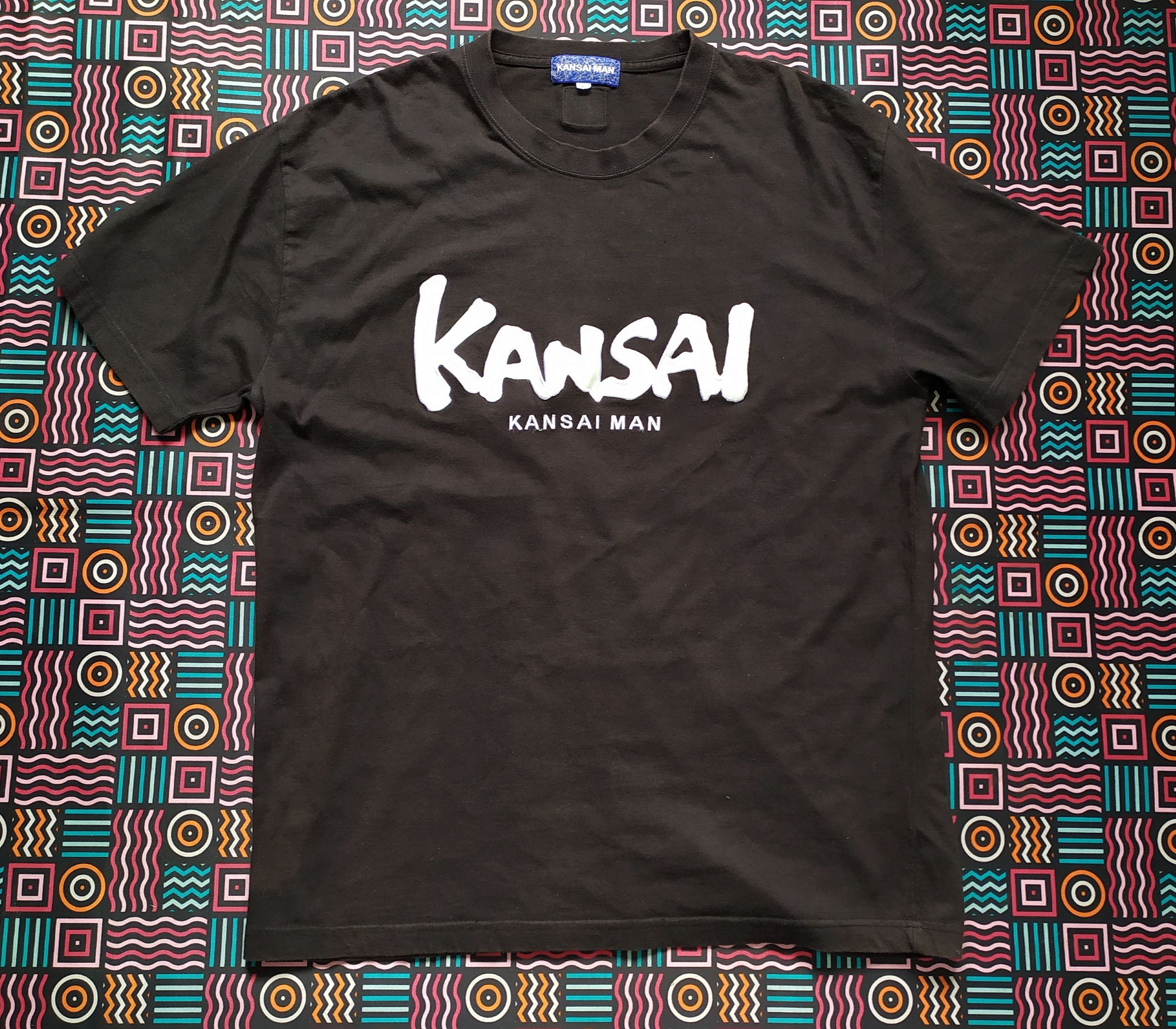 Japanese Brand Vintage KANSAI MAN t shirt big logo size L Size US L / EU 52-54 / 3 - 3 Thumbnail