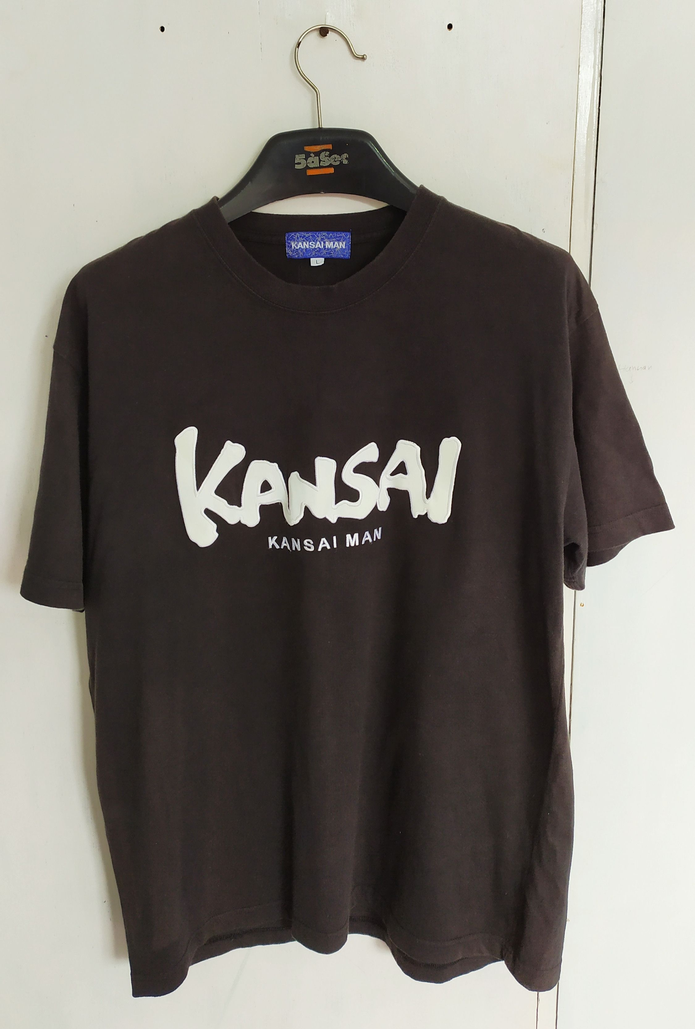 Japanese Brand Vintage KANSAI MAN t shirt big logo size L Size US L / EU 52-54 / 3 - 1 Thumbnail