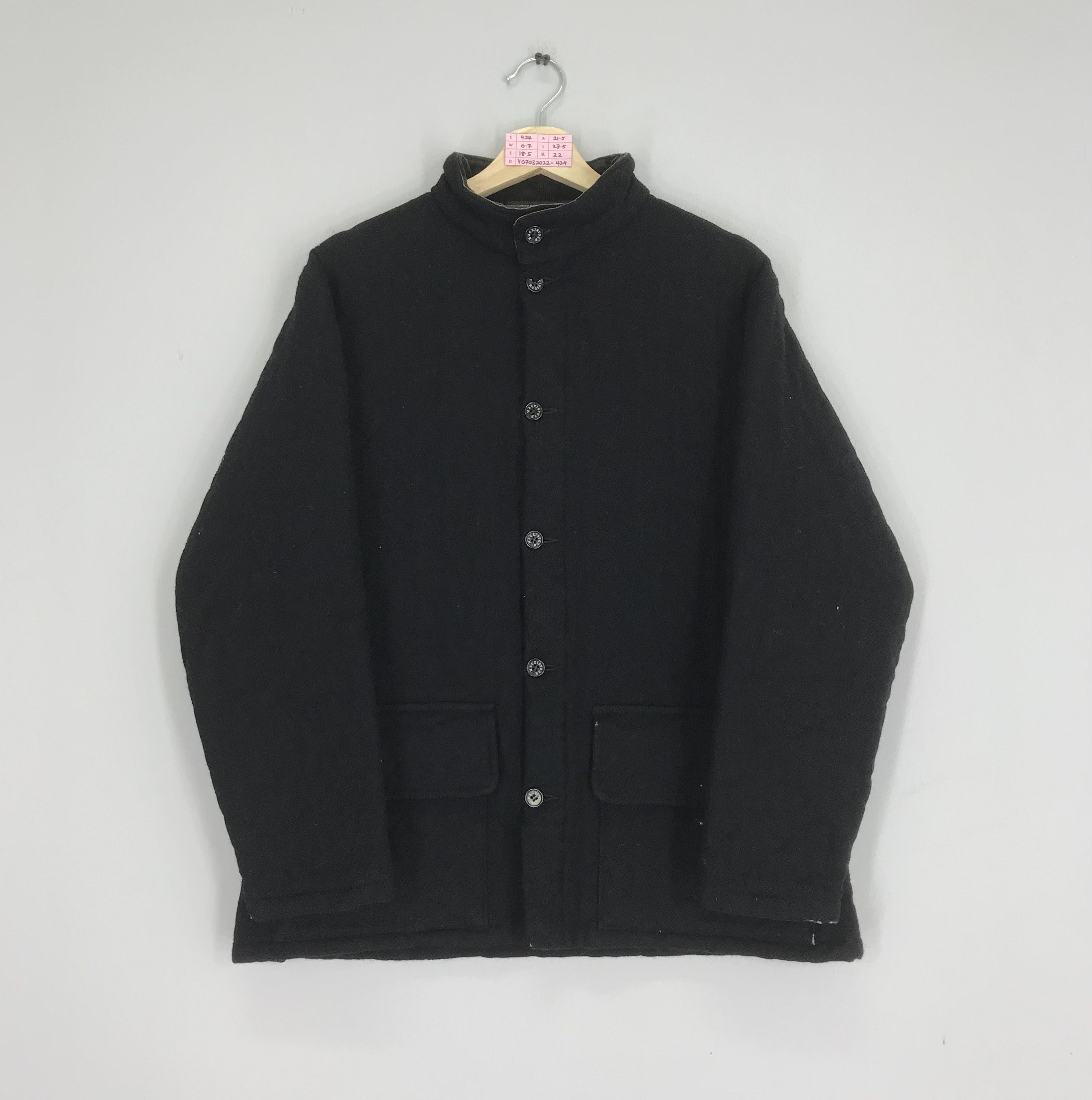Kiko Kostadinov × Mackintosh 0001 Black Wool Textured Crop