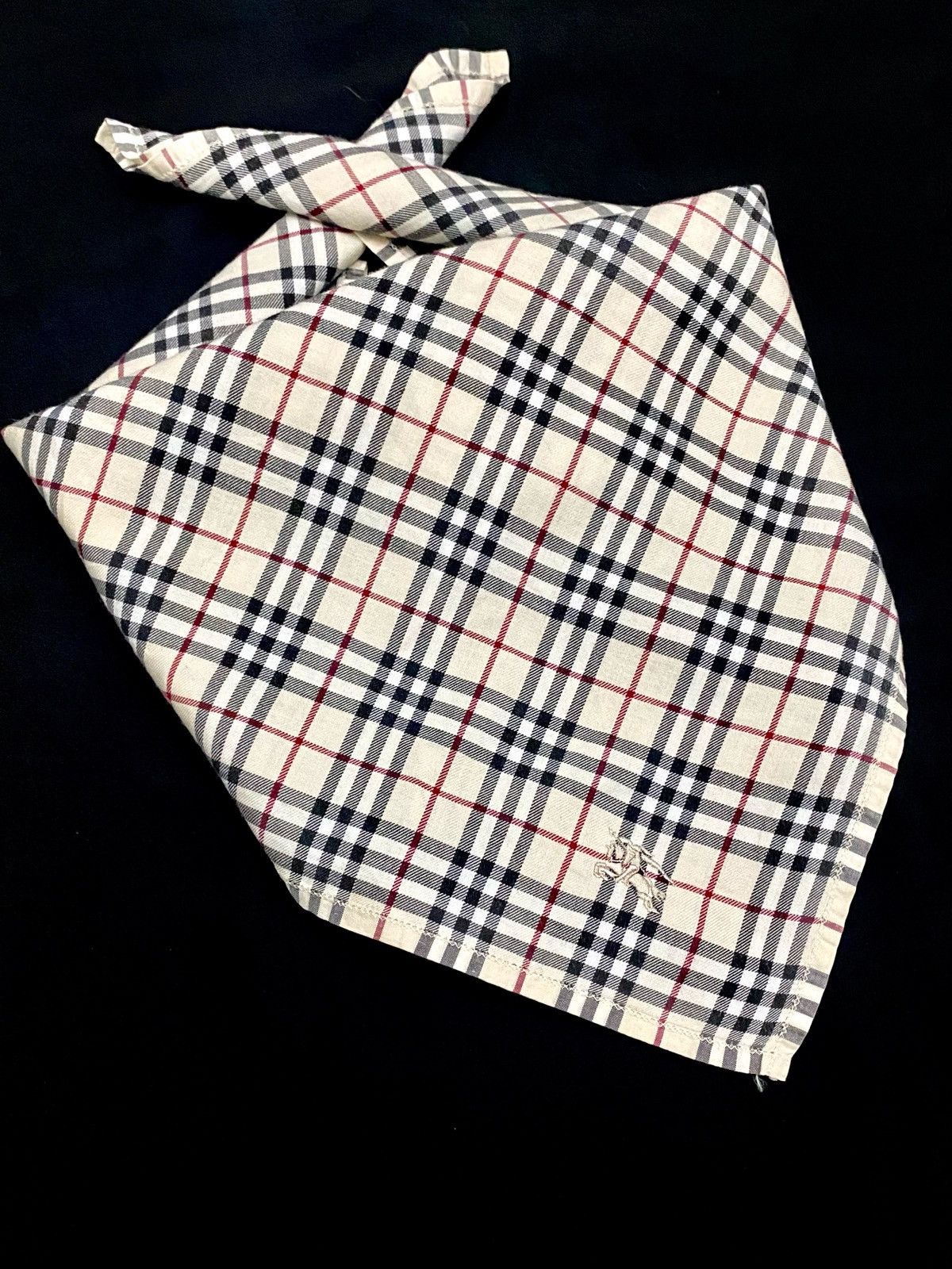 Burberry × Burberry Prorsum BURBERRY NOVA CHECK HANDKERCHIEF NECKERCHIEF BANDANA Size ONE SIZE - 2 Thumbnail
