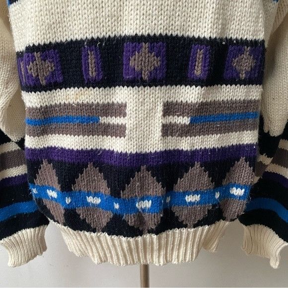 Vintage Vintage 1980s Nordic Sweater Size US L / EU 52-54 / 3 - 4 Thumbnail
