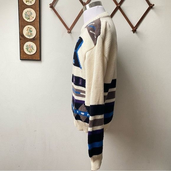 Vintage Vintage 1980s Nordic Sweater Size US L / EU 52-54 / 3 - 10 Thumbnail