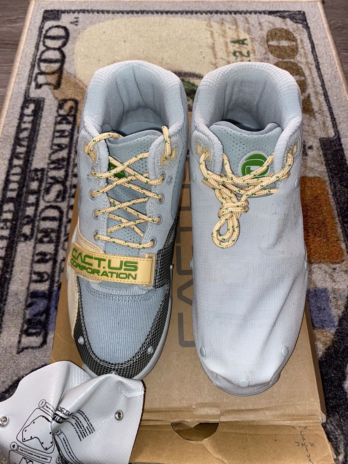Nike × Travis Scott Nike Air Trainer 1 SP Travis Scott Grey Haze Size US 7 / EU 40 - 4 Thumbnail
