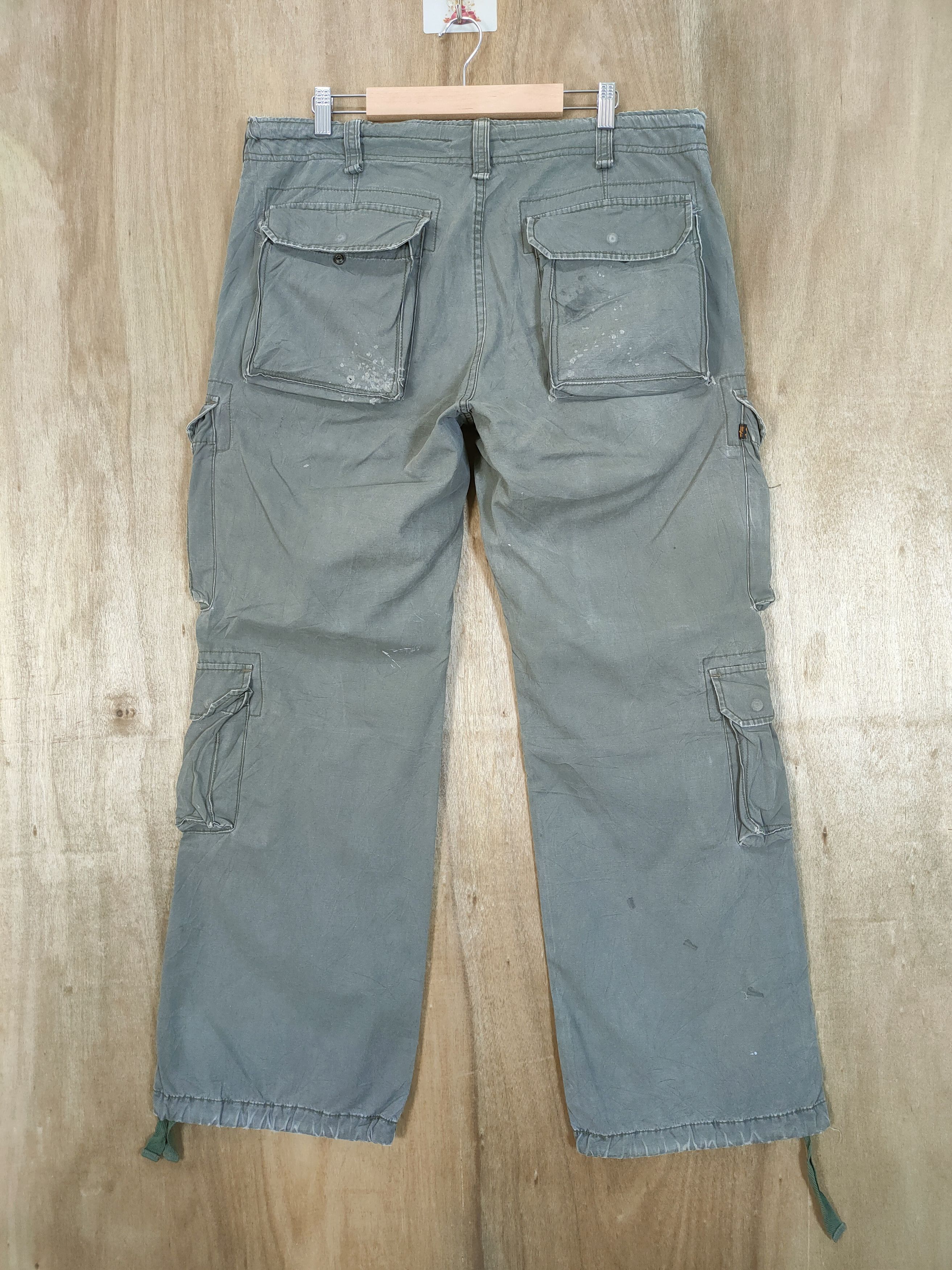 Japanese Brand × Vintage VINTAGE FADED CARGO PANTS/ BONGADE CARGO PANTS Size US 36 / EU 52 - 4 Thumbnail