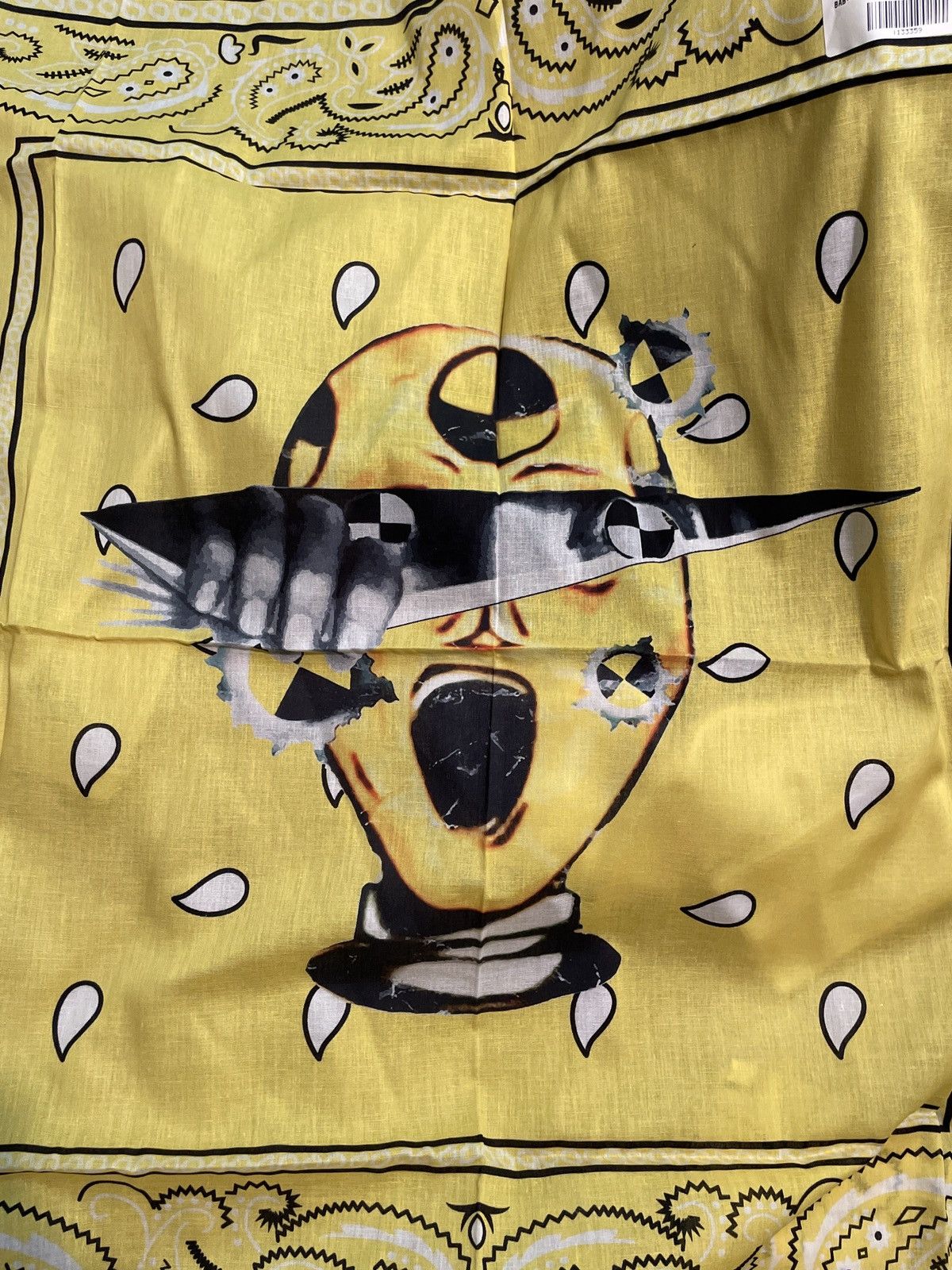 image of Asap Rocky Awge Testing Babushka Boi Bandana Babushka in Yellow, Men's