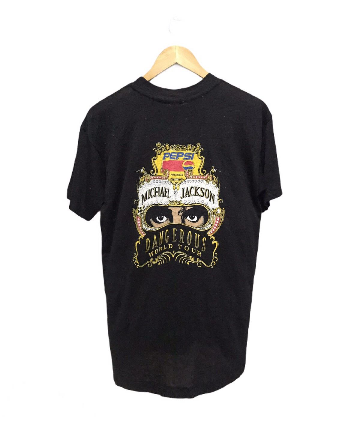 Band Tees × Michael Jackson × Pepsi Vintage 90s MICHAEL JACKSON Kings Of Pop Tour T Shirt Size US S / EU 44-46 / 1 - 1 Thumbnail