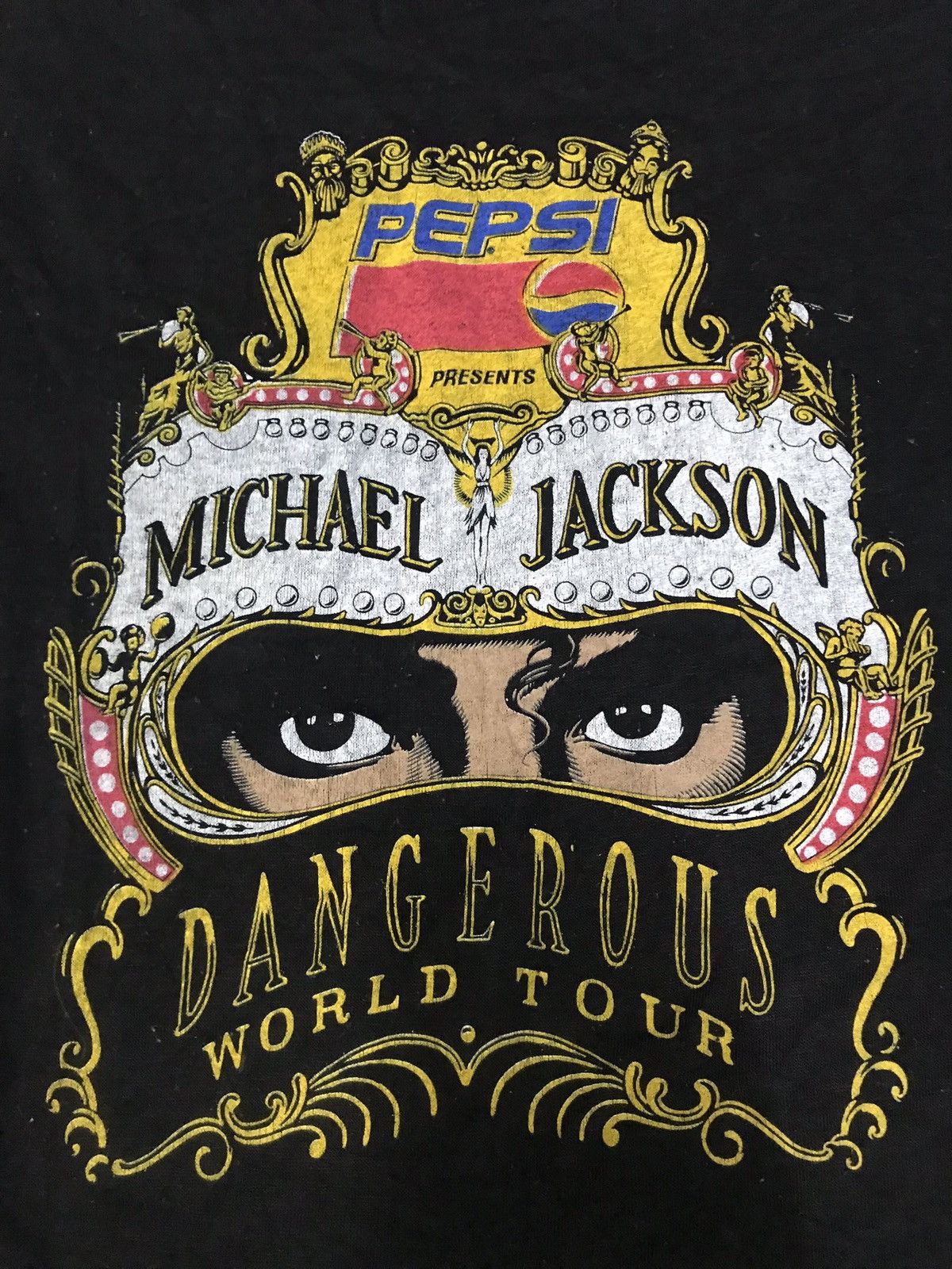 Band Tees × Michael Jackson × Pepsi Vintage 90s MICHAEL JACKSON Kings Of Pop Tour T Shirt Size US S / EU 44-46 / 1 - 2 Thumbnail