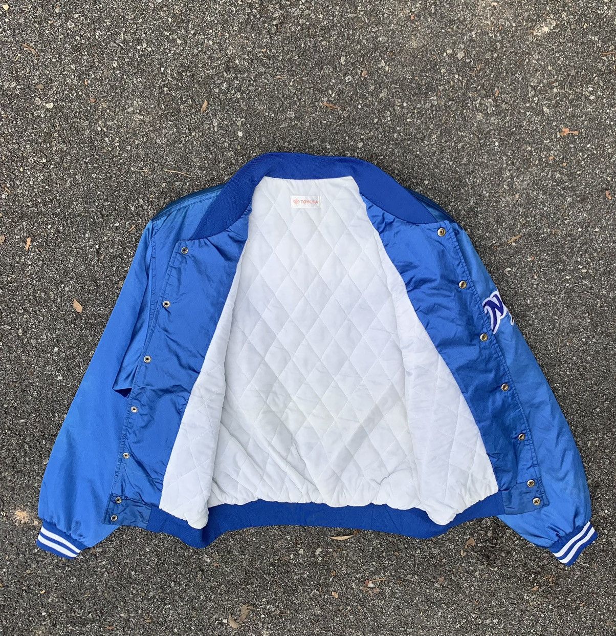 Vintage 🏁Vintage TOYOTA NOMO Satin Bomber Jacket Size US M / EU 48-50 / 2 - 11 Thumbnail