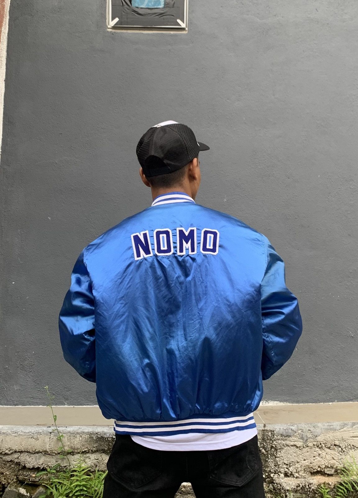 Vintage 🏁Vintage TOYOTA NOMO Satin Bomber Jacket Size US M / EU 48-50 / 2 - 2 Thumbnail