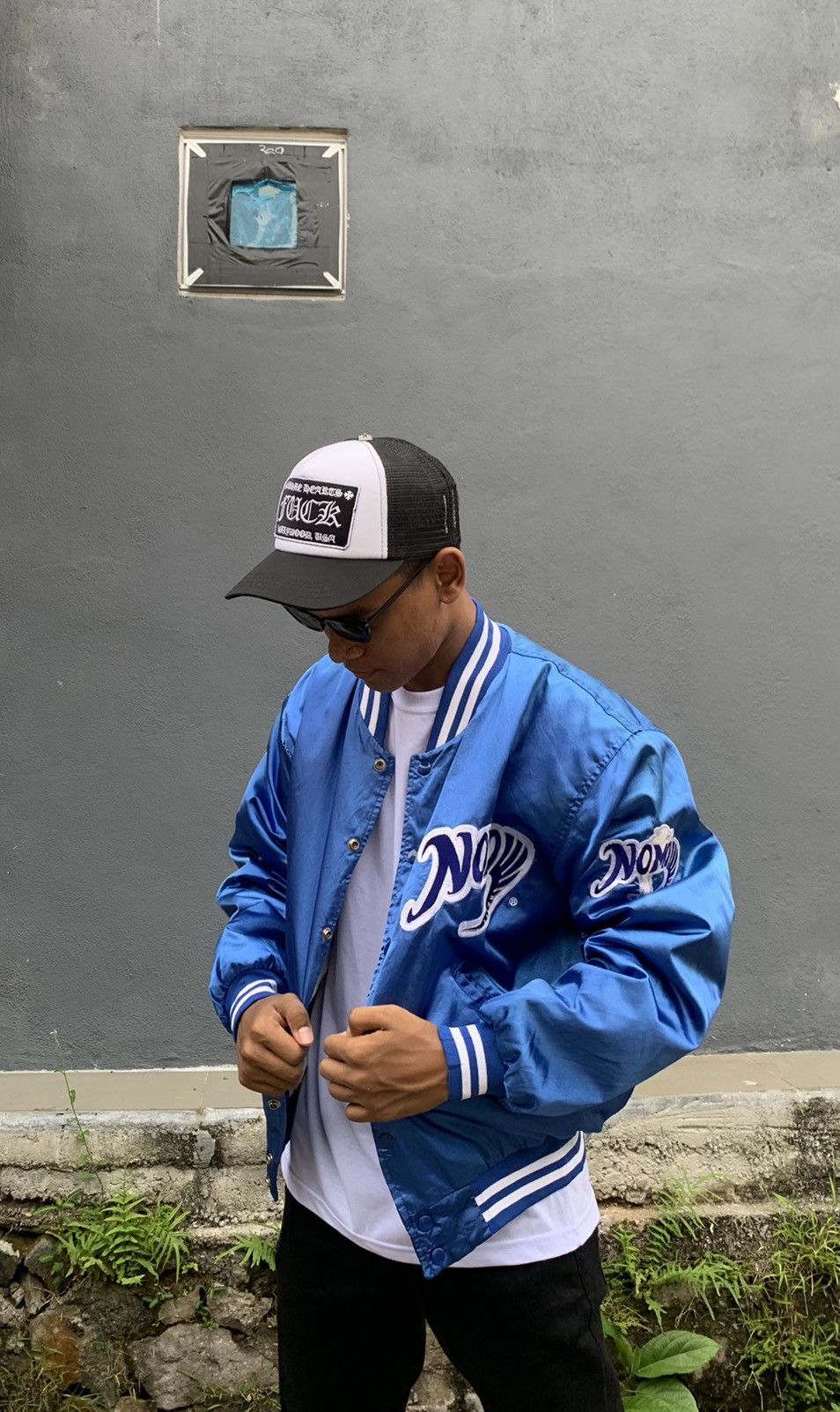 Vintage 🏁Vintage TOYOTA NOMO Satin Bomber Jacket Size US M / EU 48-50 / 2 - 1 Thumbnail