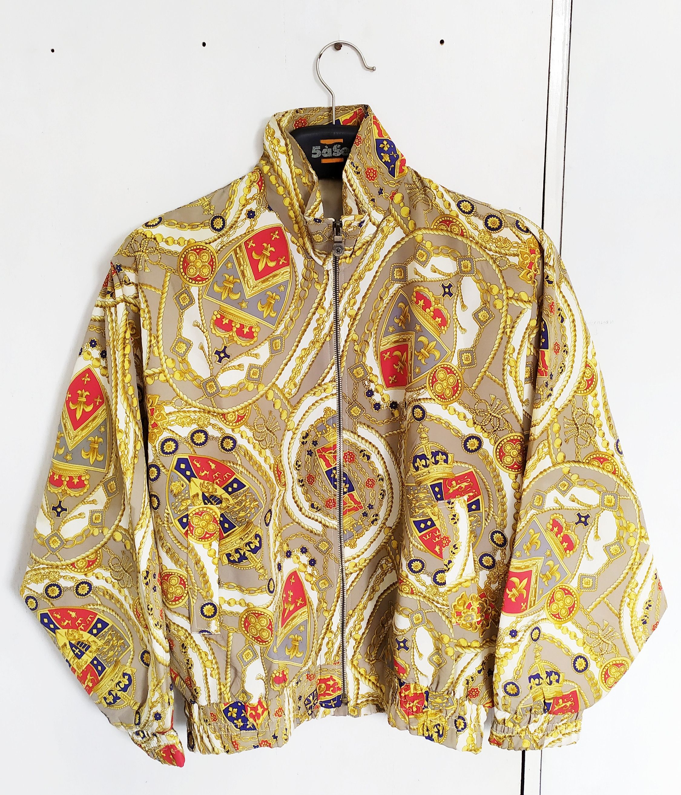 Vintage Vintage 90s baroque bomber light jacket size M Size US M / EU 48-50 / 2 - 1 Thumbnail