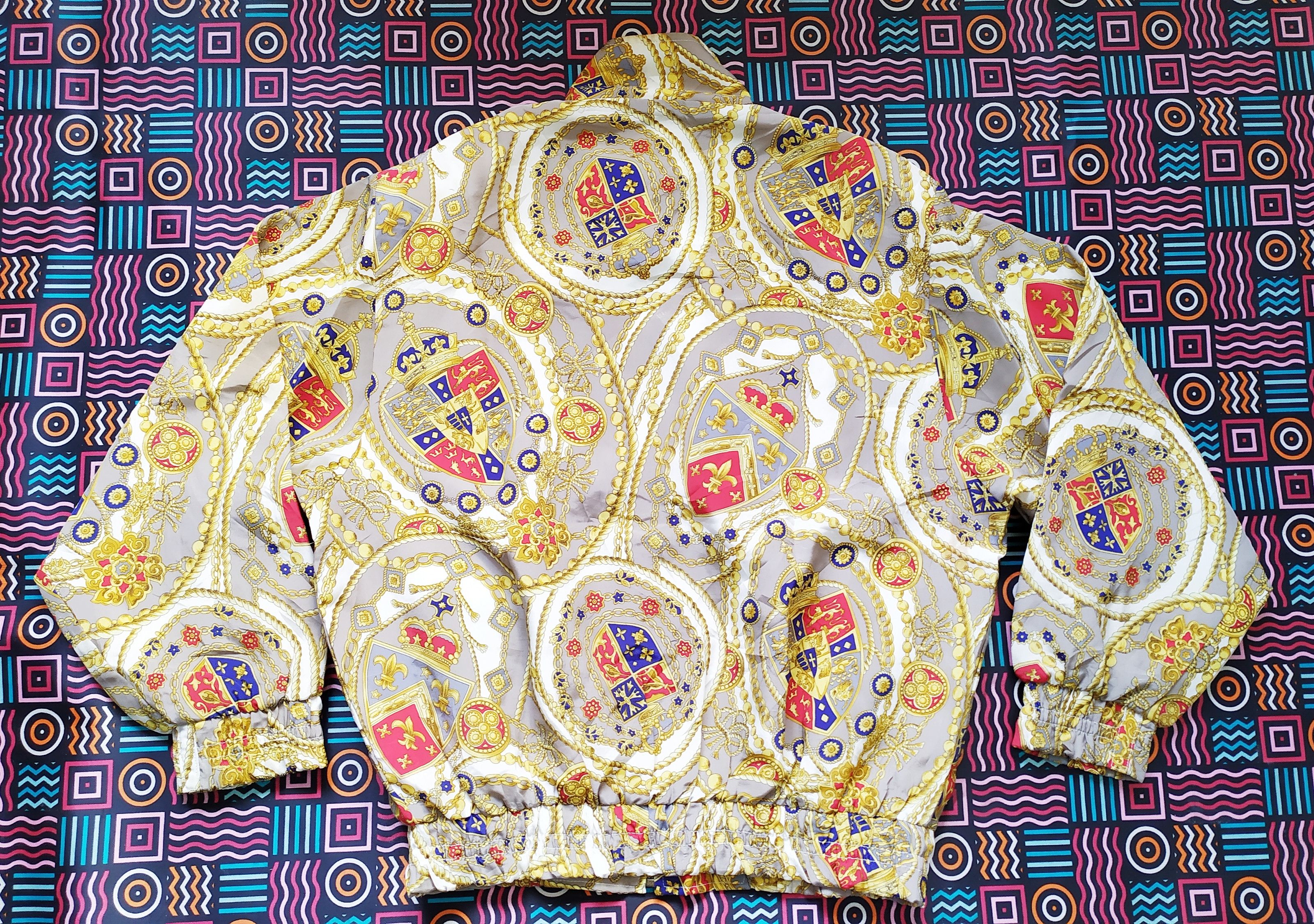 Vintage Vintage 90s baroque bomber light jacket size M Size US M / EU 48-50 / 2 - 5 Thumbnail