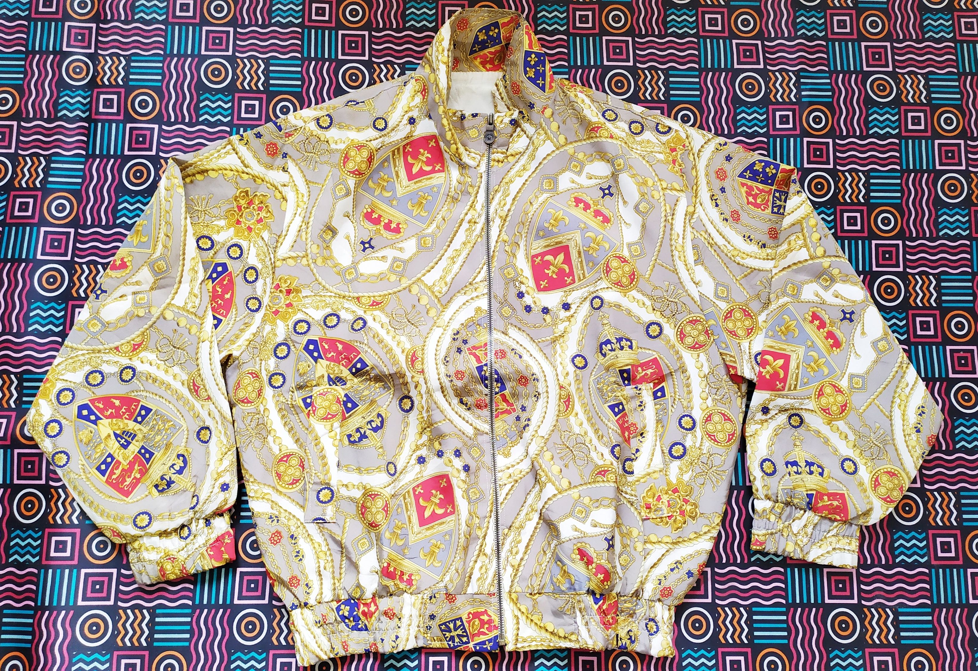 Vintage Vintage 90s baroque bomber light jacket size M Size US M / EU 48-50 / 2 - 4 Thumbnail