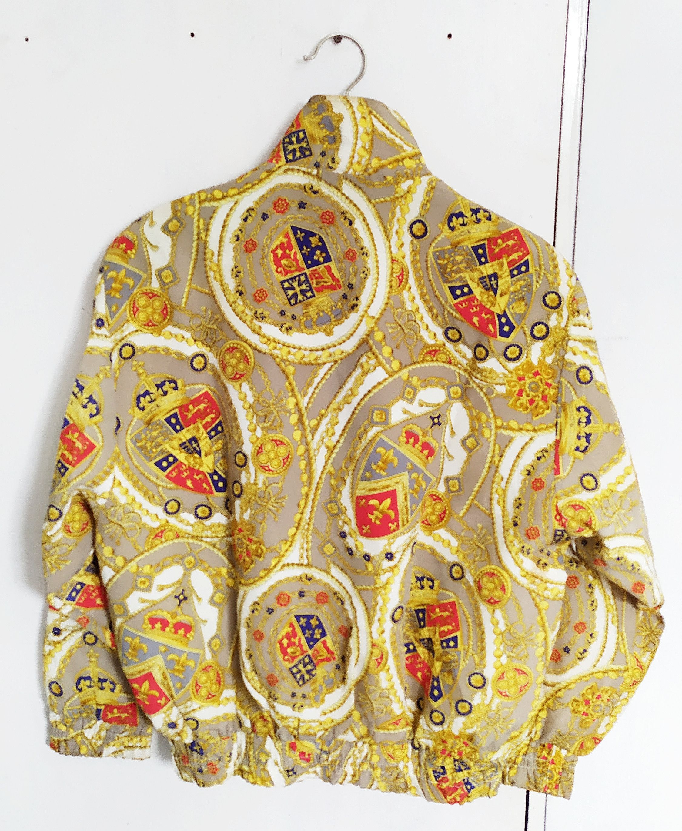 Vintage Vintage 90s baroque bomber light jacket size M Size US M / EU 48-50 / 2 - 2 Thumbnail