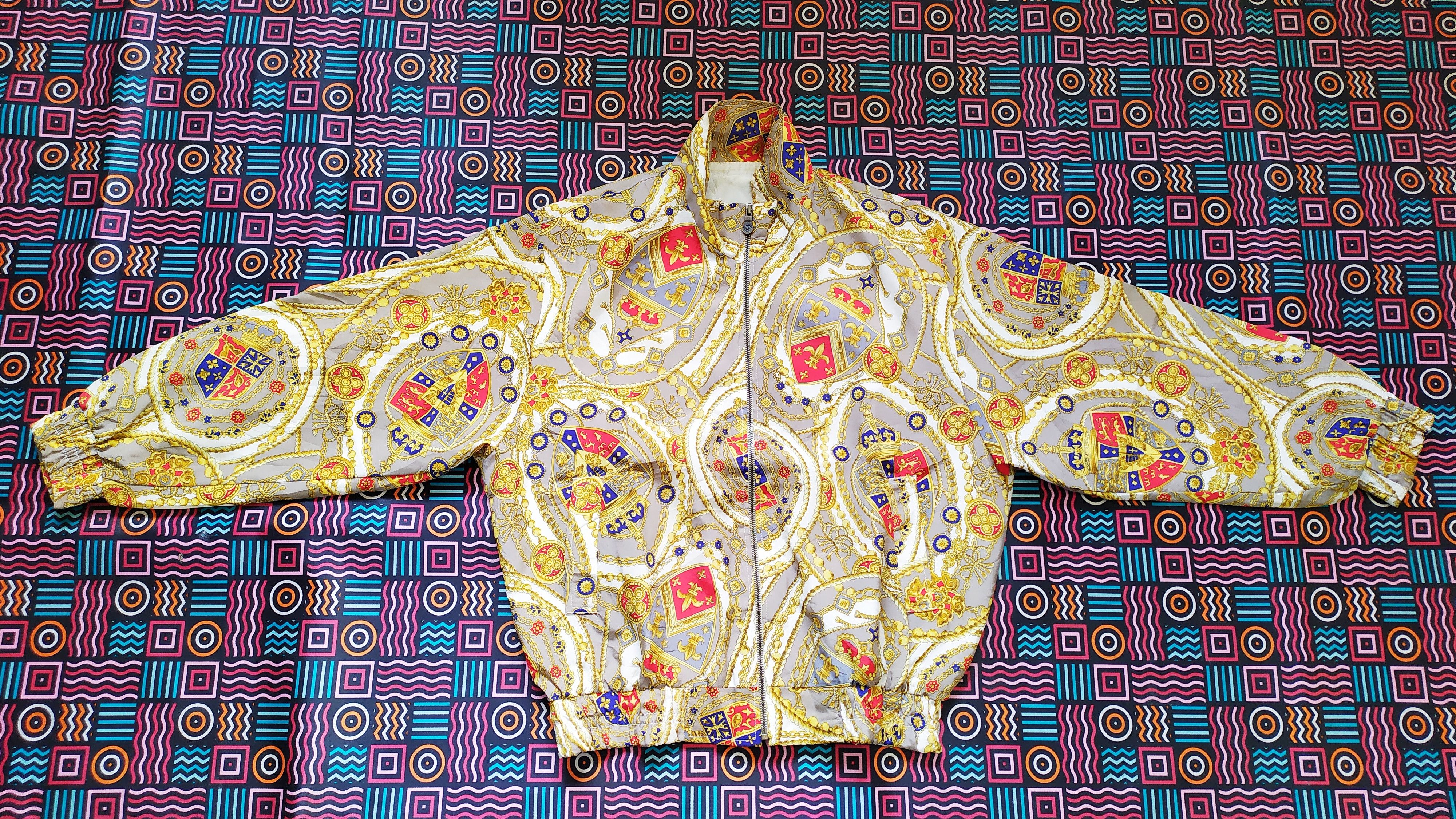Vintage Vintage 90s baroque bomber light jacket size M Size US M / EU 48-50 / 2 - 3 Thumbnail