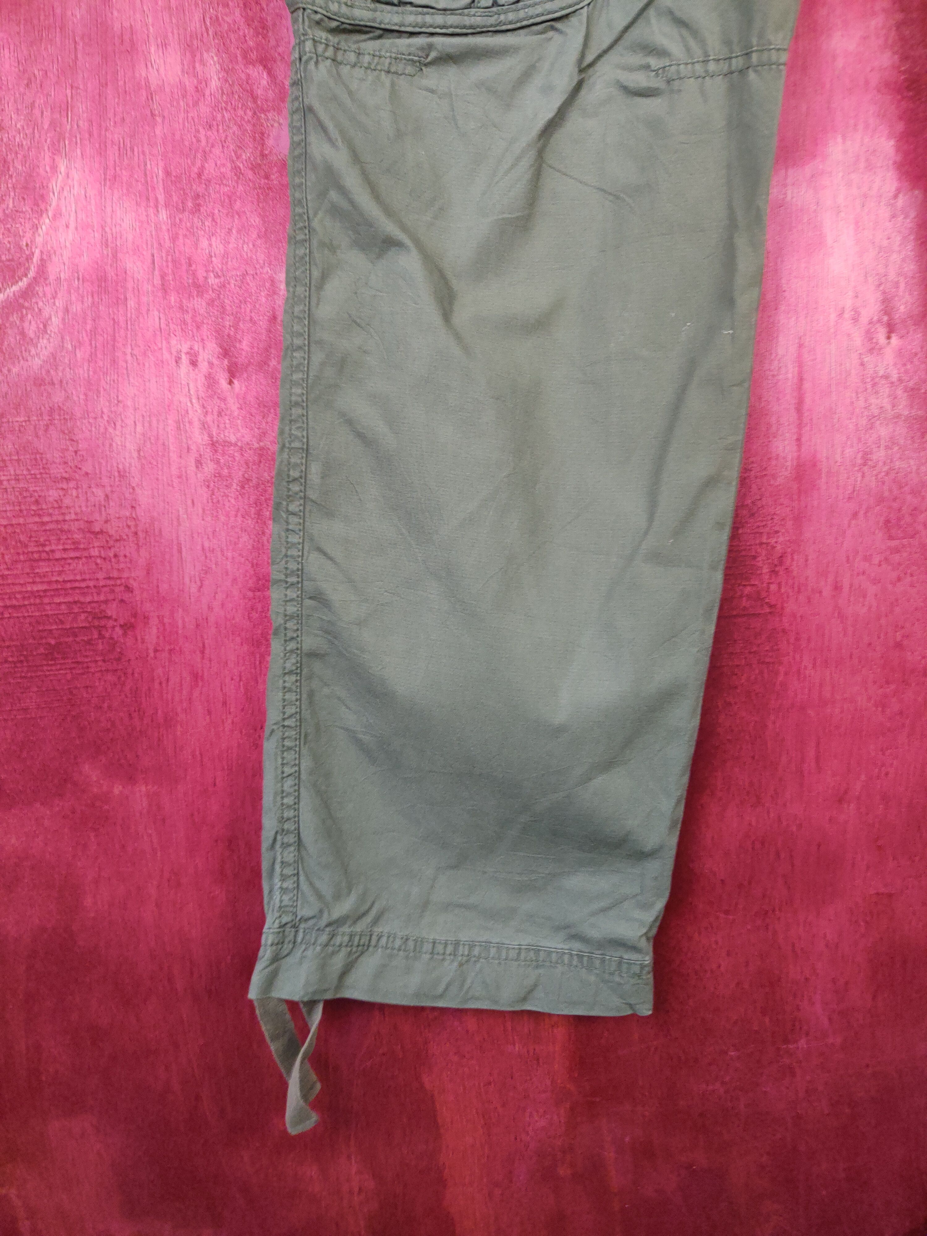Japanese Brand Uniqlo Army Green Multi Pocket Tactical Cargo Pants #5299 Size US 36 / EU 52 - 4 Thumbnail