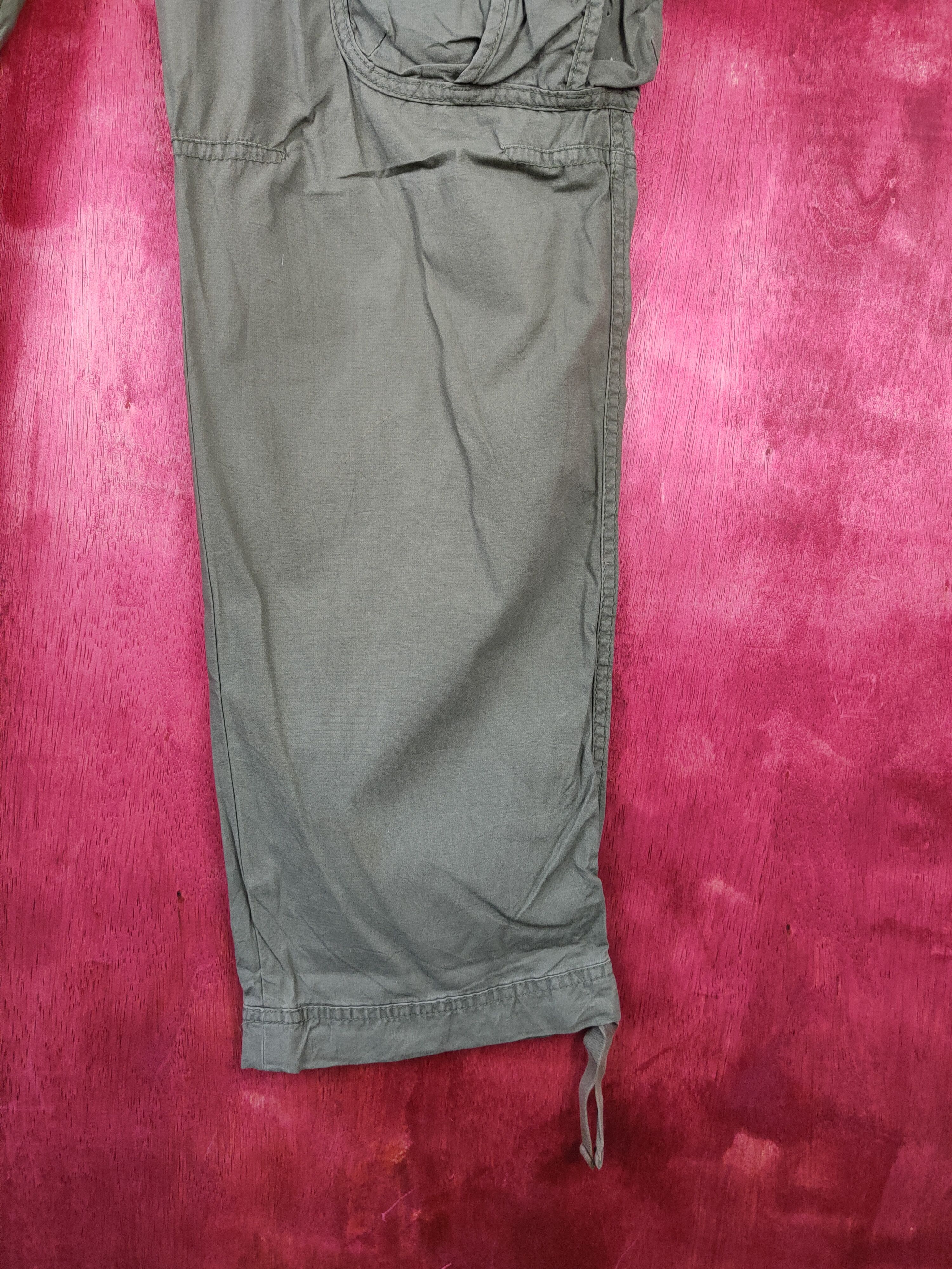 Japanese Brand Uniqlo Army Green Multi Pocket Tactical Cargo Pants #5299 Size US 36 / EU 52 - 6 Thumbnail