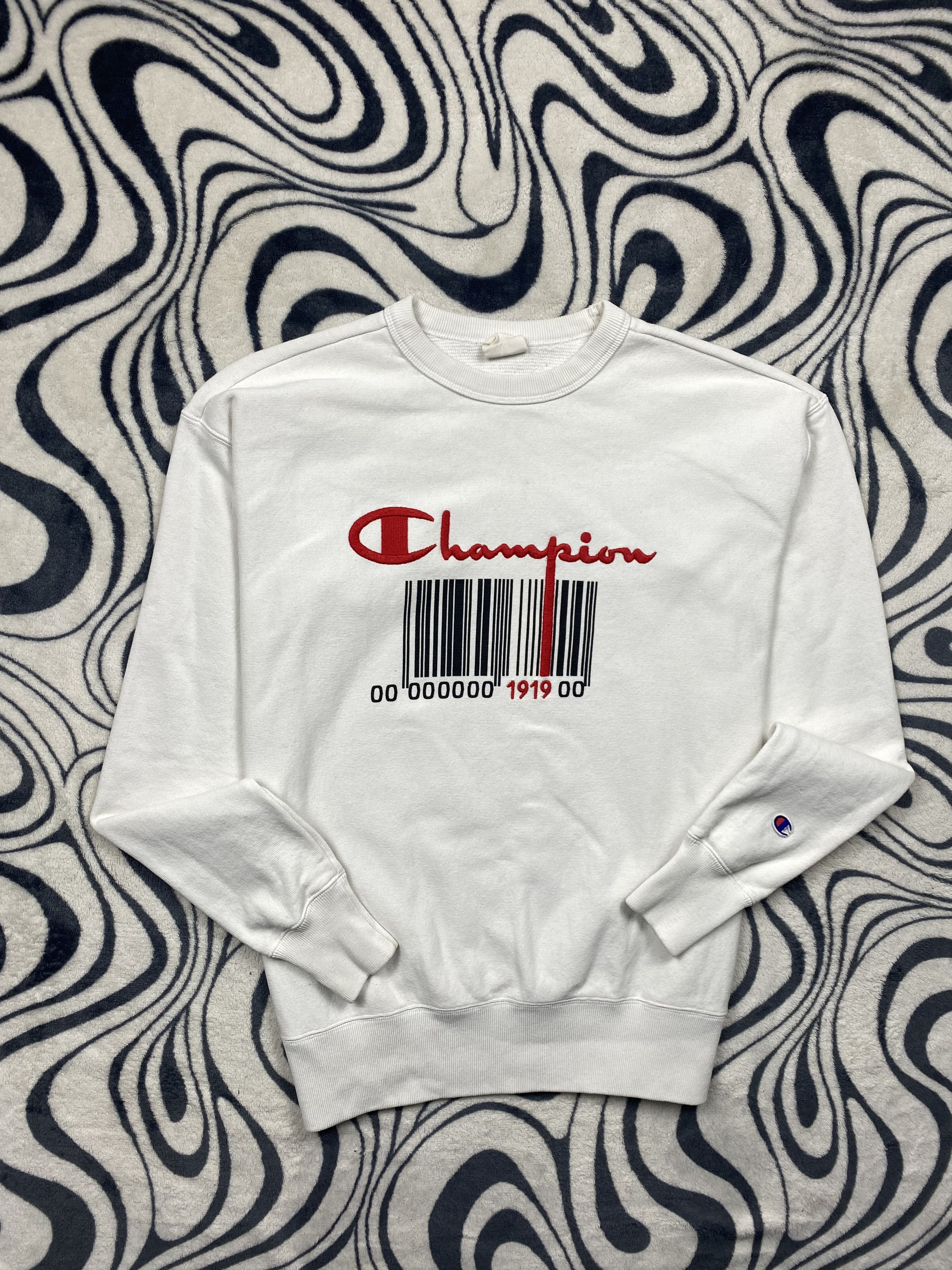 Champion Champion Vintage Barcode 1919 Mens Sweatshirt Size US S / EU 44-46 / 1 - 1 Thumbnail