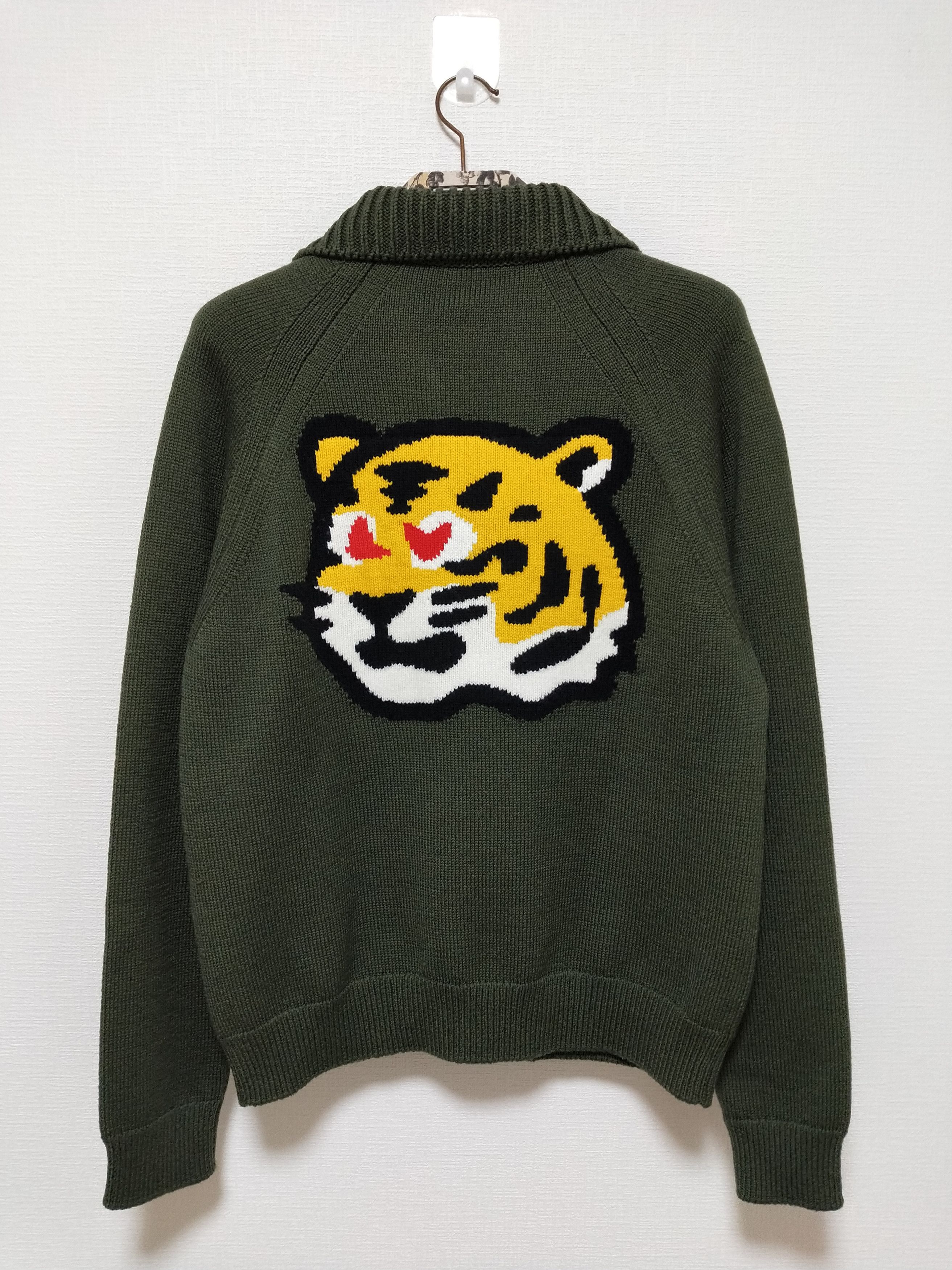 Louis Vuitton × Nigo × Virgil Abloh Sophisticated Tiger Knit Cardigan Size US M / EU 48-50 / 2 - 1 Thumbnail
