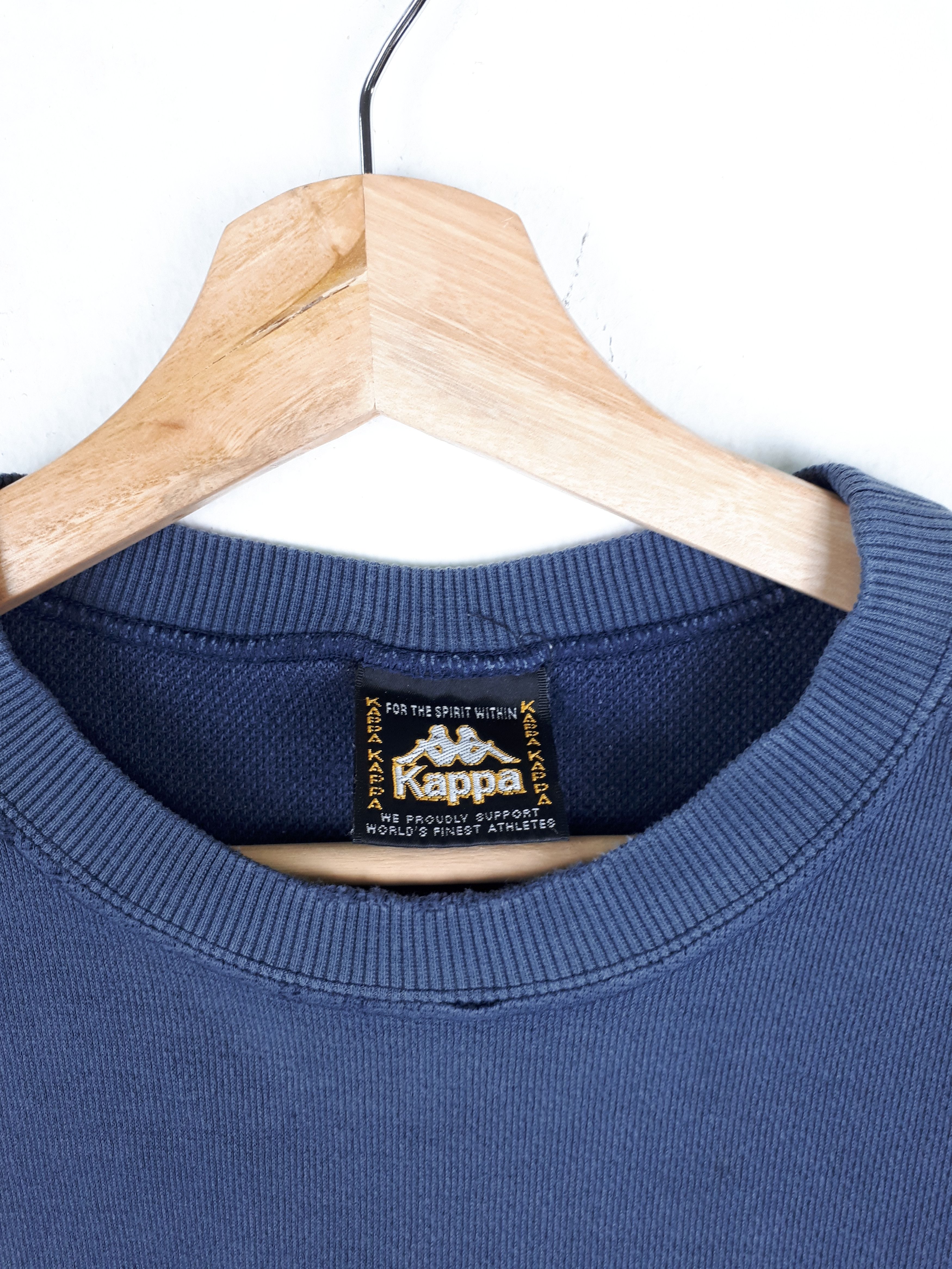 Kappa × Vintage Sun Faded Kappa Mini Logo Striped Sweatshirt Size US S / EU 44-46 / 1 - 5 Thumbnail