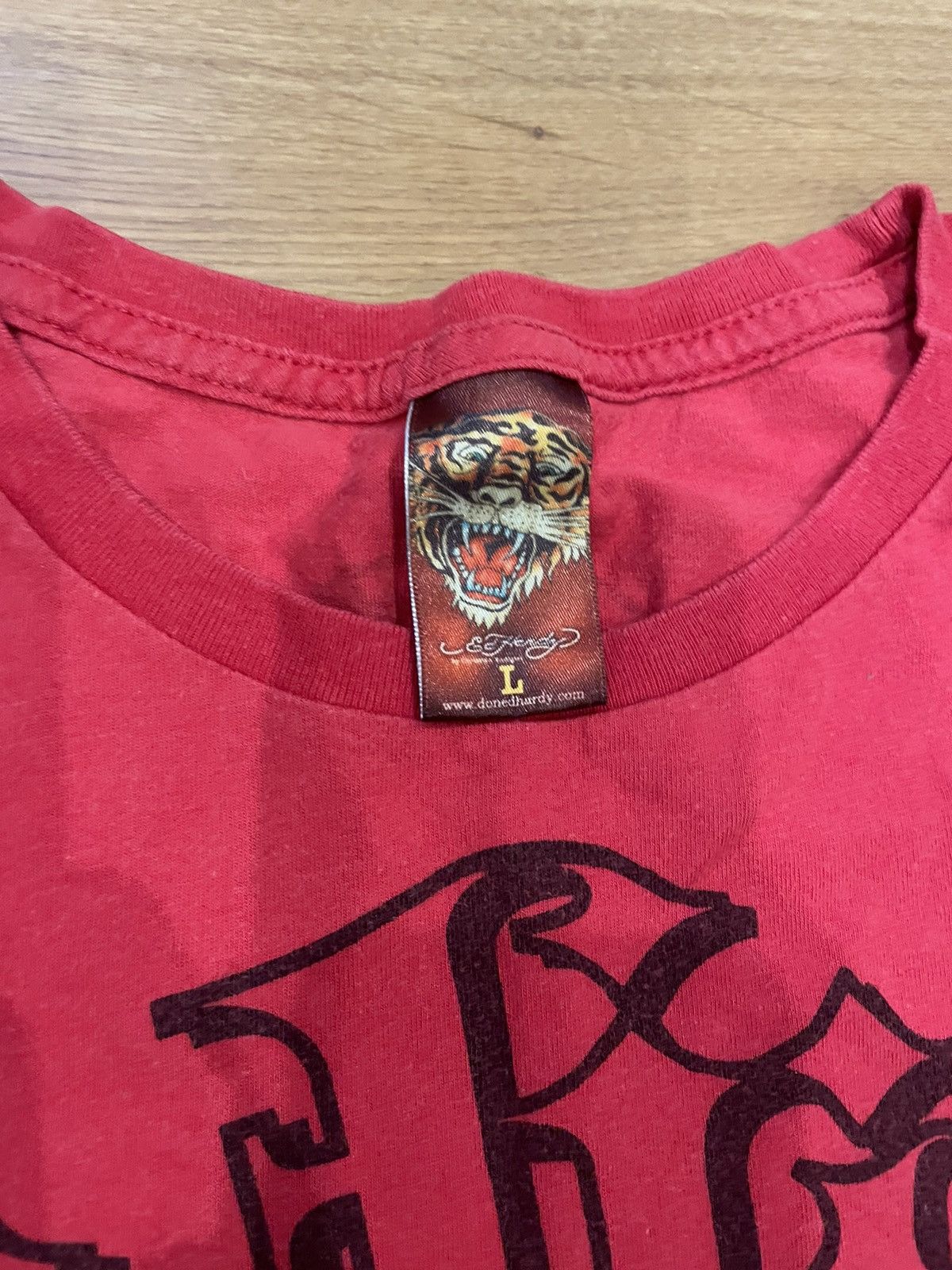 Vintage Vintage Ed Hardy Tee Big Print Black L Grailed