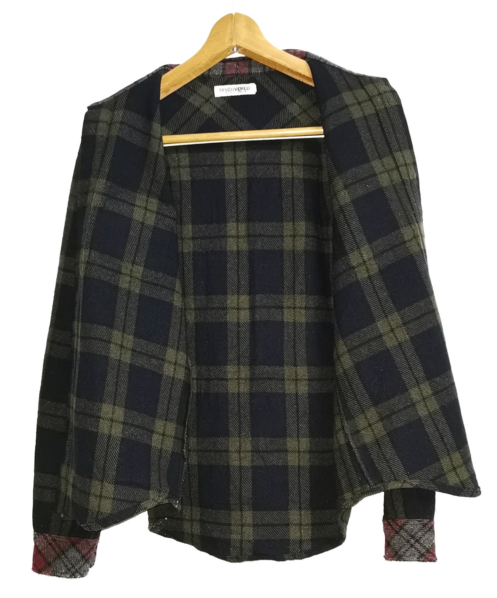 DISCOVERED Discovered Big Logo Wool Flannel Shirt Size US S / EU 44-46 / 1 - 6 Thumbnail