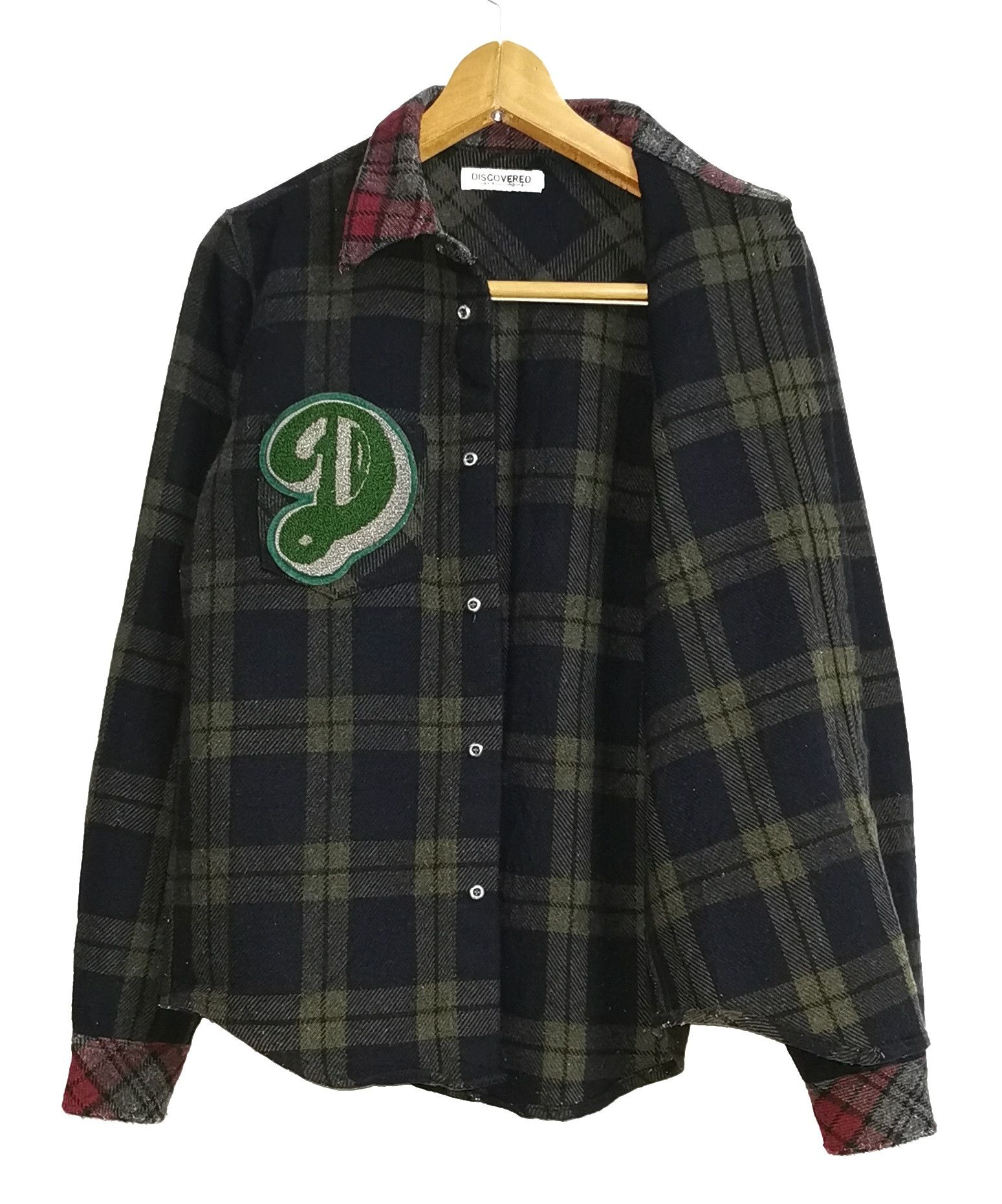 DISCOVERED Discovered Big Logo Wool Flannel Shirt Size US S / EU 44-46 / 1 - 5 Thumbnail