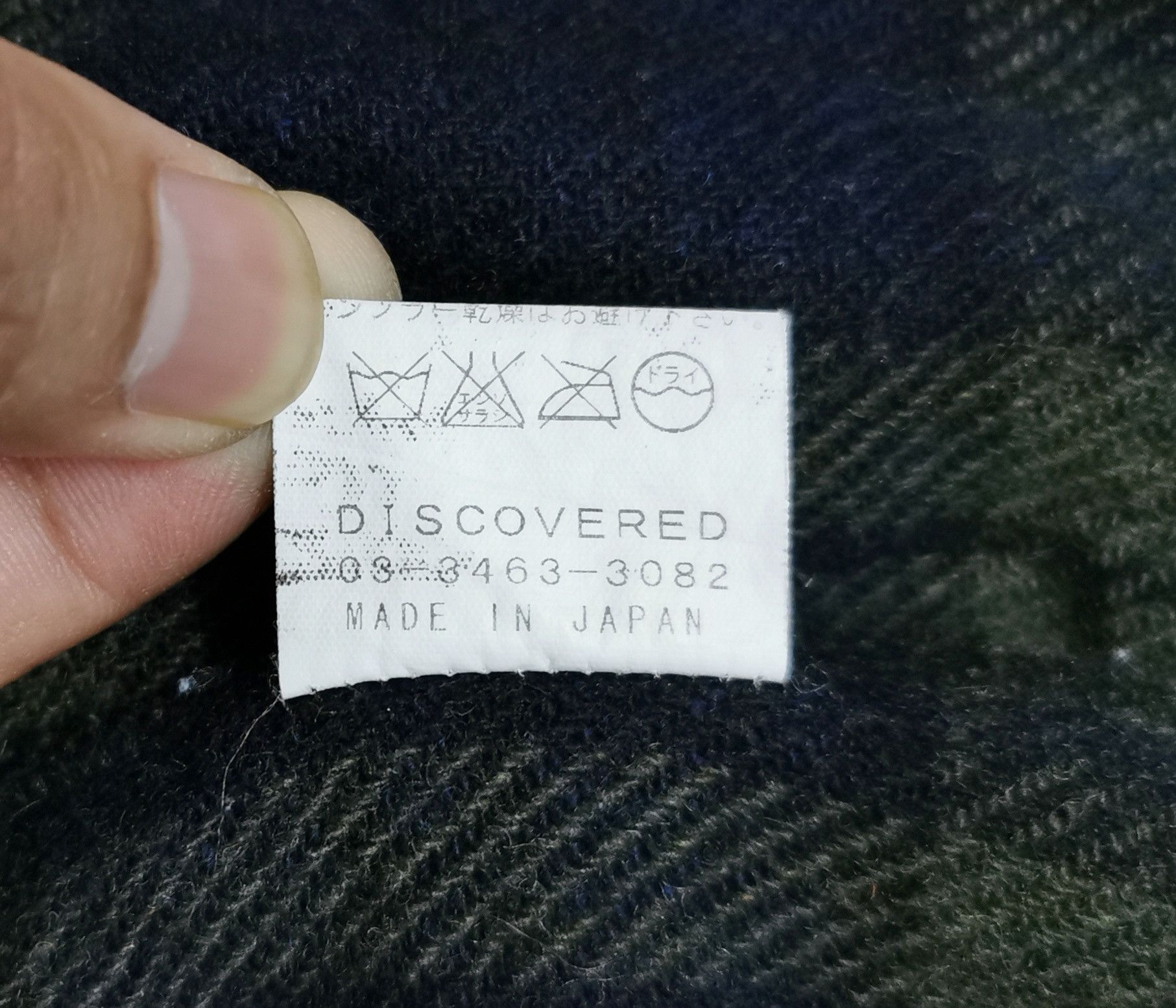 DISCOVERED Discovered Big Logo Wool Flannel Shirt Size US S / EU 44-46 / 1 - 8 Thumbnail