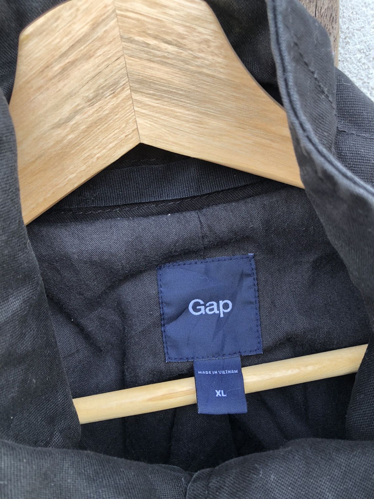 Gap Gap Embroidered Worker Jacket cotton Black Color Size US XL / EU 56 / 4 - 4 Thumbnail