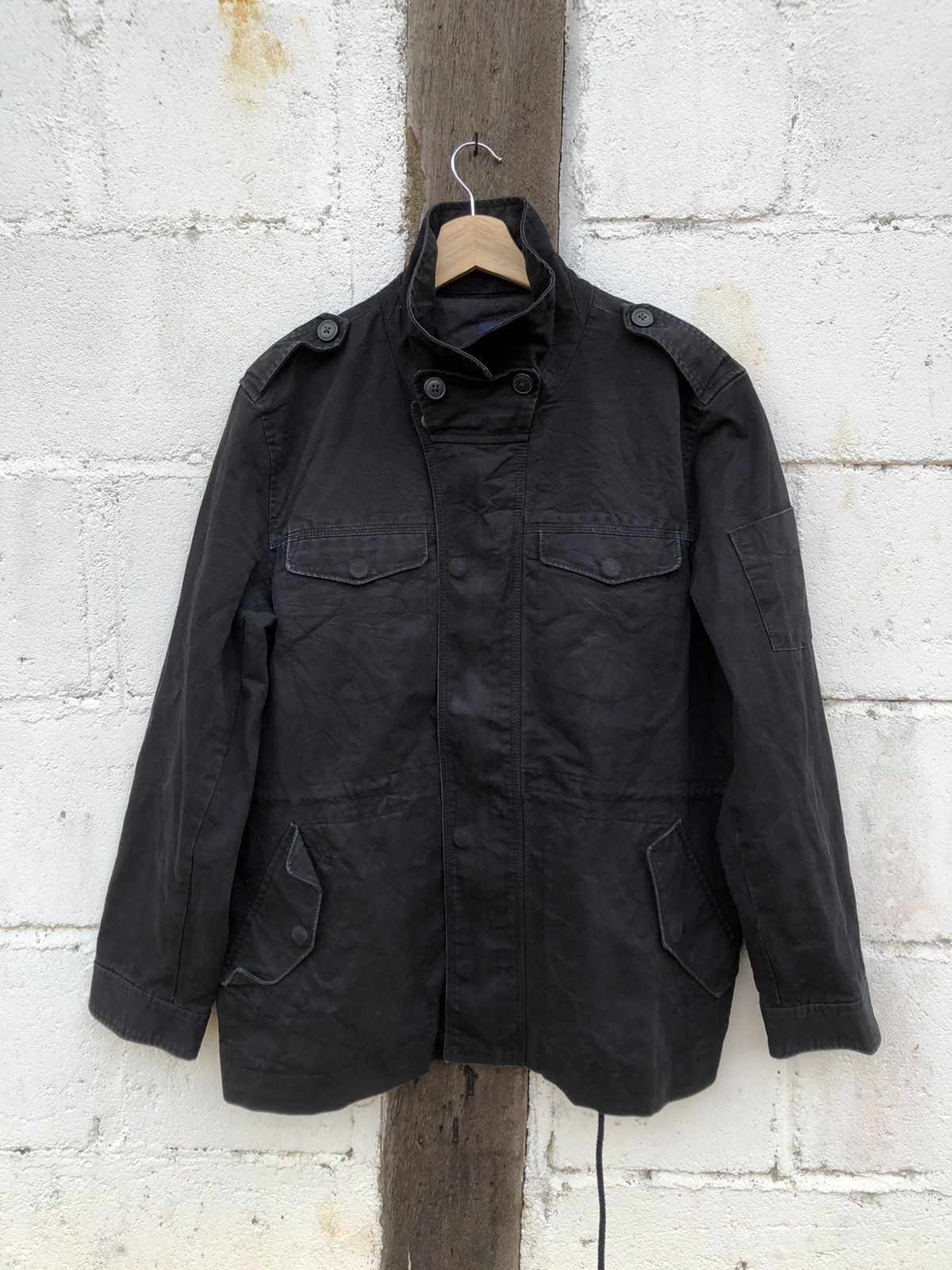 Gap Gap Embroidered Worker Jacket cotton Black Color Size US XL / EU 56 / 4 - 3 Thumbnail
