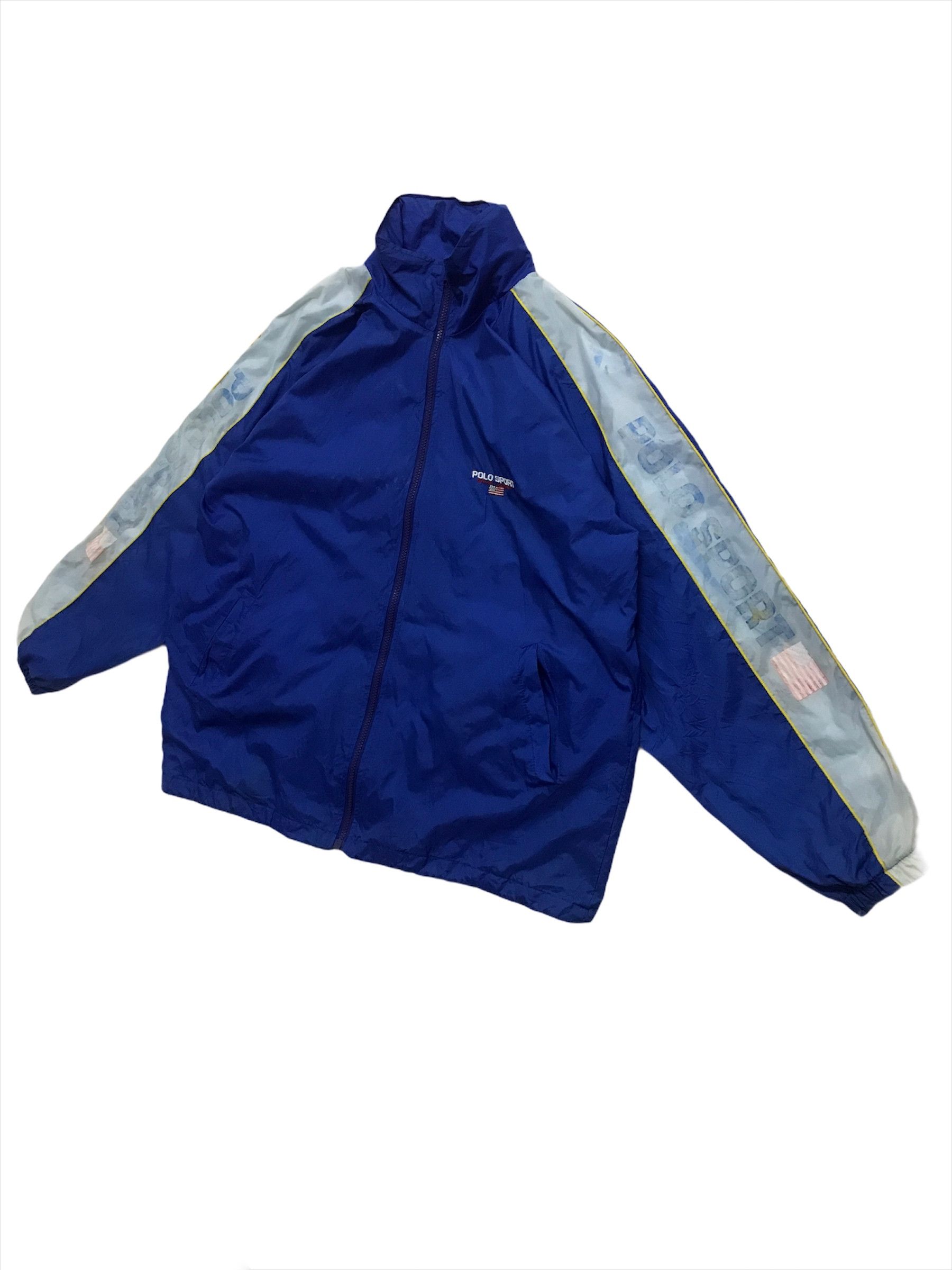 Polo Ralph Lauren × Vintage Vintage Polo Sport Ralph Laured Light Jacket Logo Stripes Size US L / EU 52-54 / 3 - 2 Thumbnail