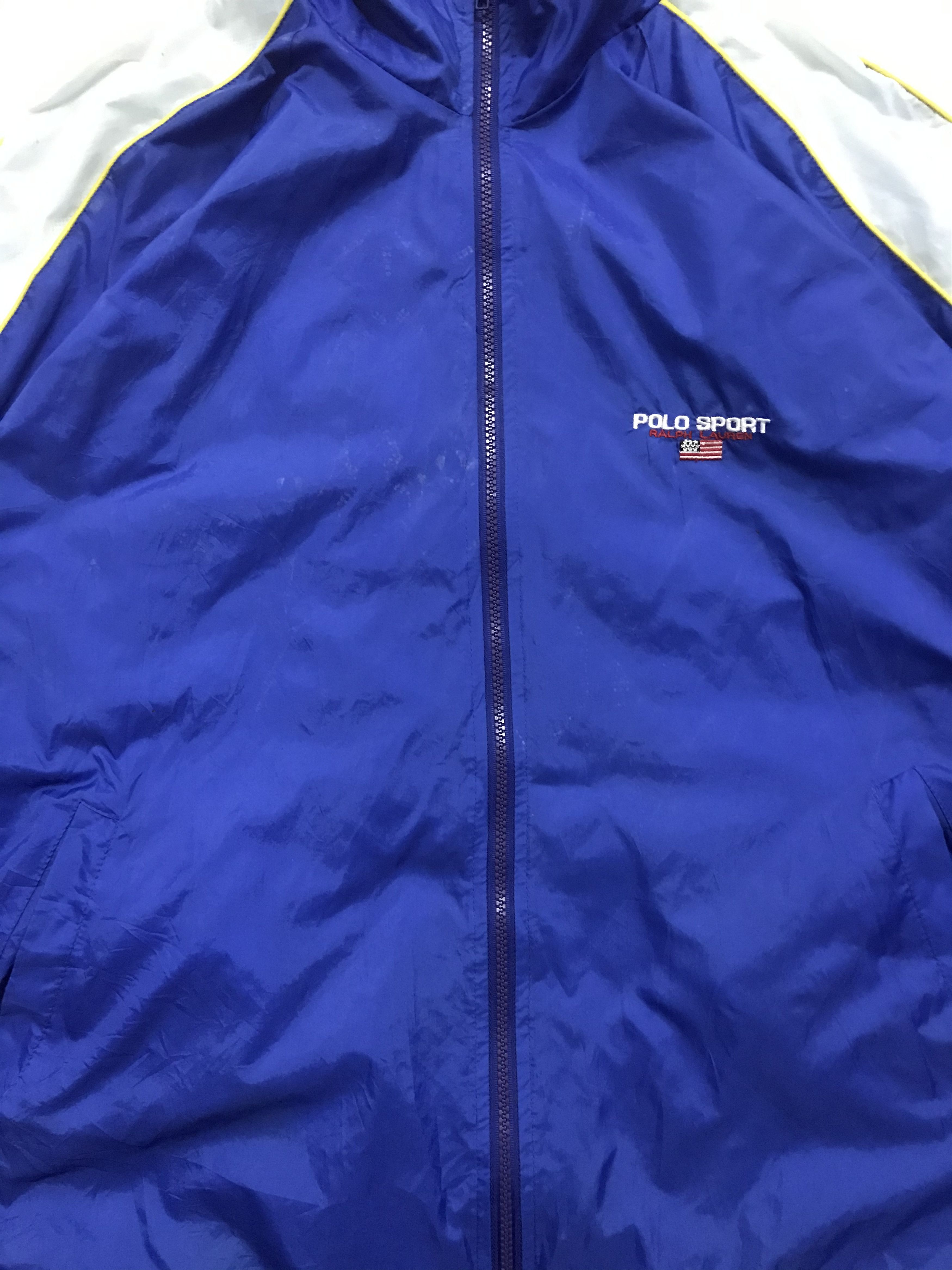 Polo Ralph Lauren × Vintage Vintage Polo Sport Ralph Laured Light Jacket Logo Stripes Size US L / EU 52-54 / 3 - 3 Thumbnail