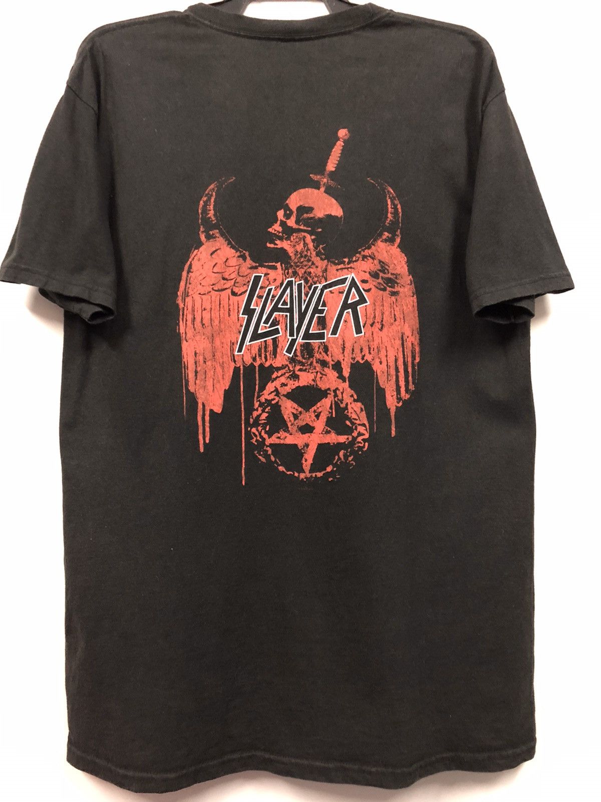 Band Tees × Vintage Vintage Y2K Slayer Promo Shirt Size US L / EU 52-54 / 3 - 3 Thumbnail