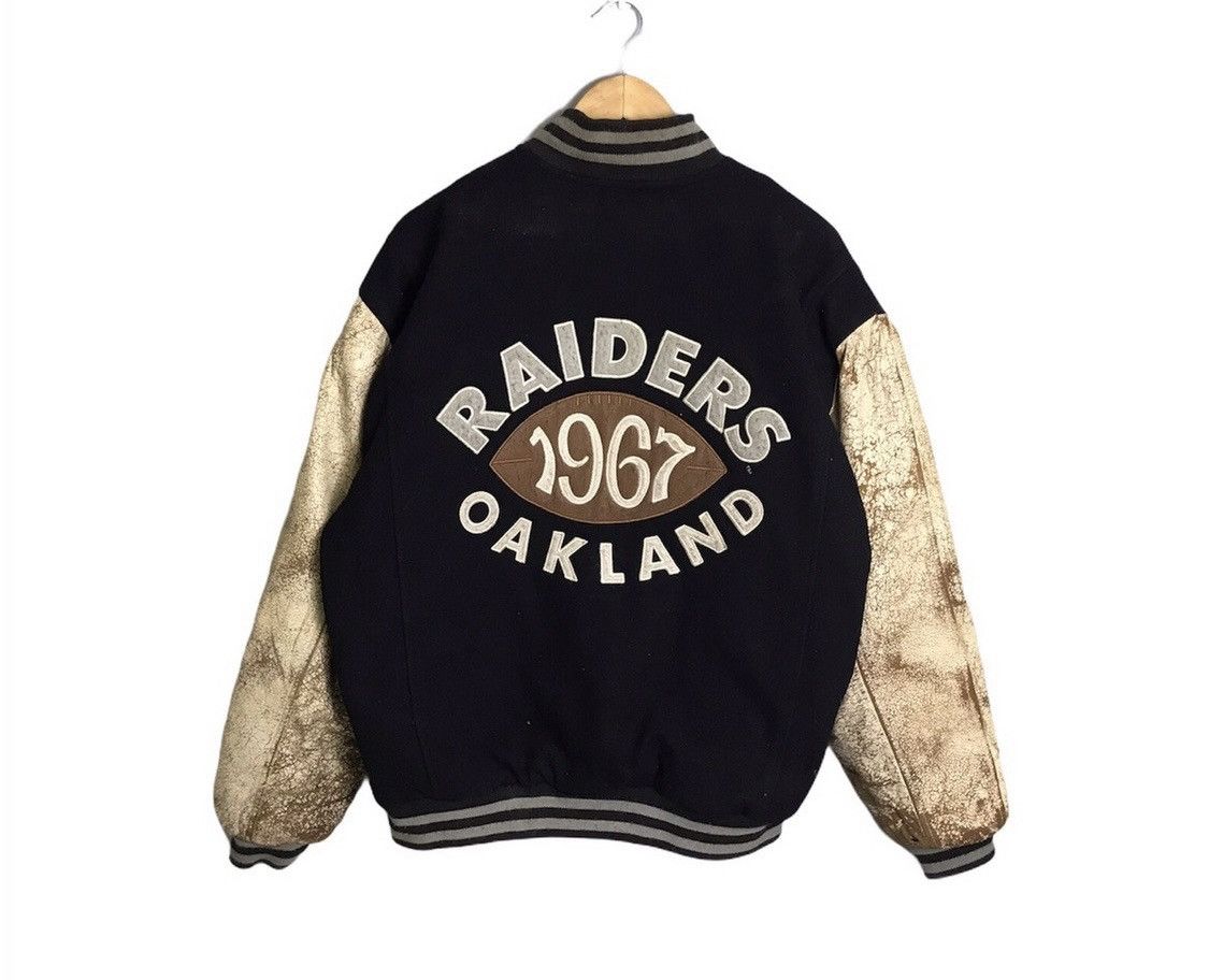 Vintage RARE Vintage Distressed Raiders Varsity Jacket Size US M / EU 48-50 / 2 - 1 Thumbnail