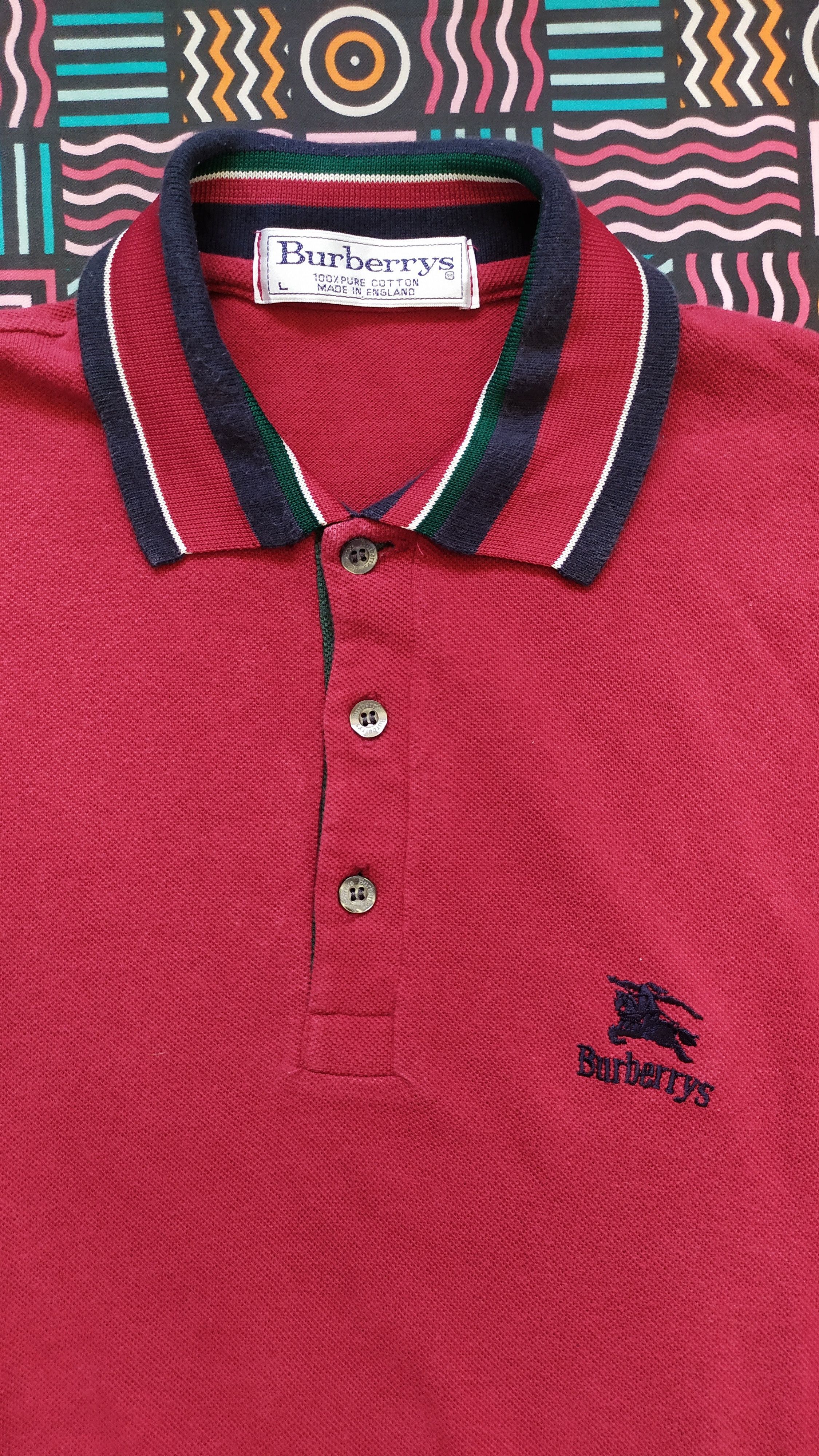 Burberry Vintage Burberrys Polo Shirt size L Size US L / EU 52-54 / 3 - 5 Thumbnail