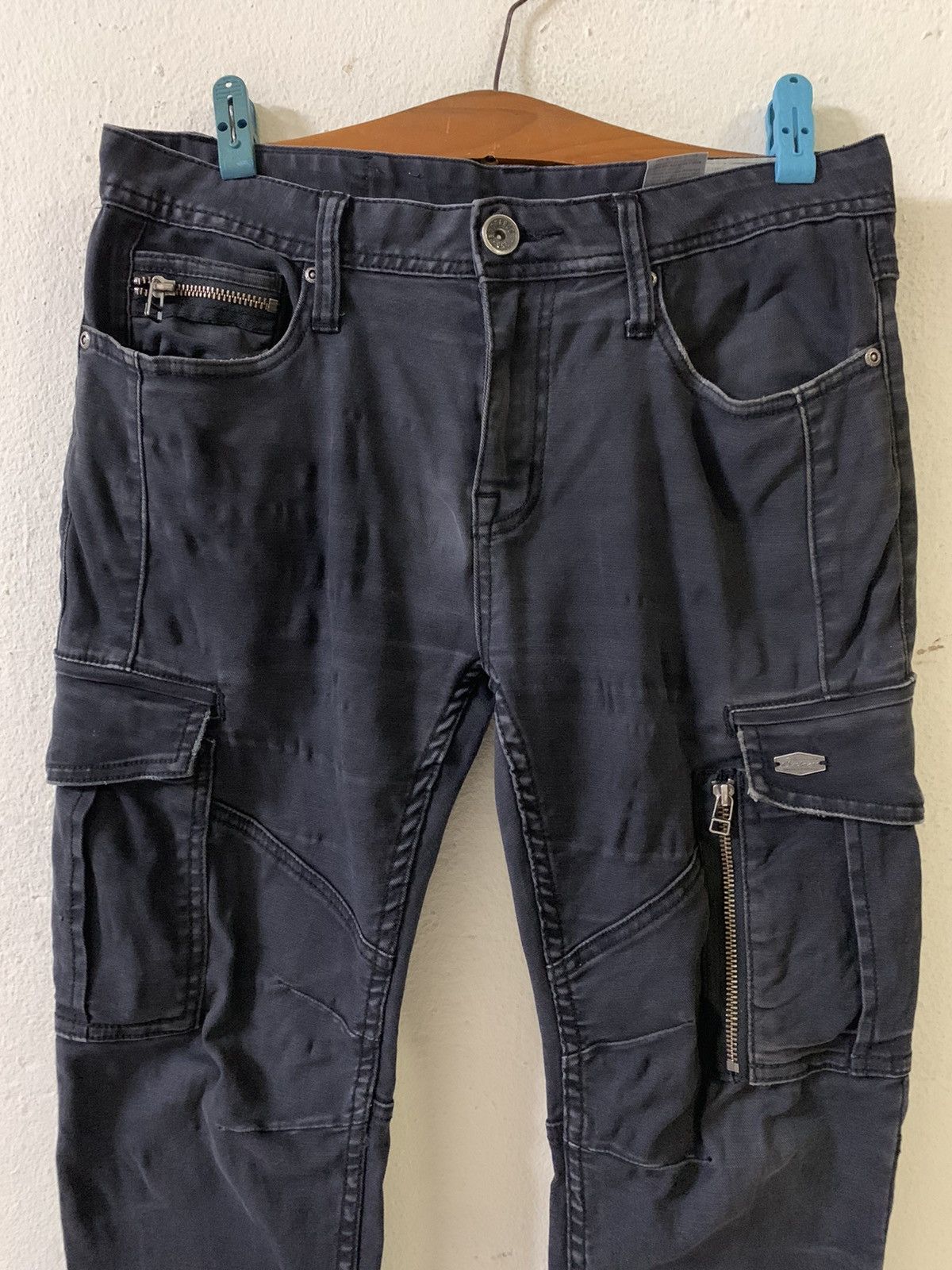 Japanese Brand Japan Buckaroo Cargo Tactical Multipocket Pants Size US 30 / EU 46 - 3 Thumbnail