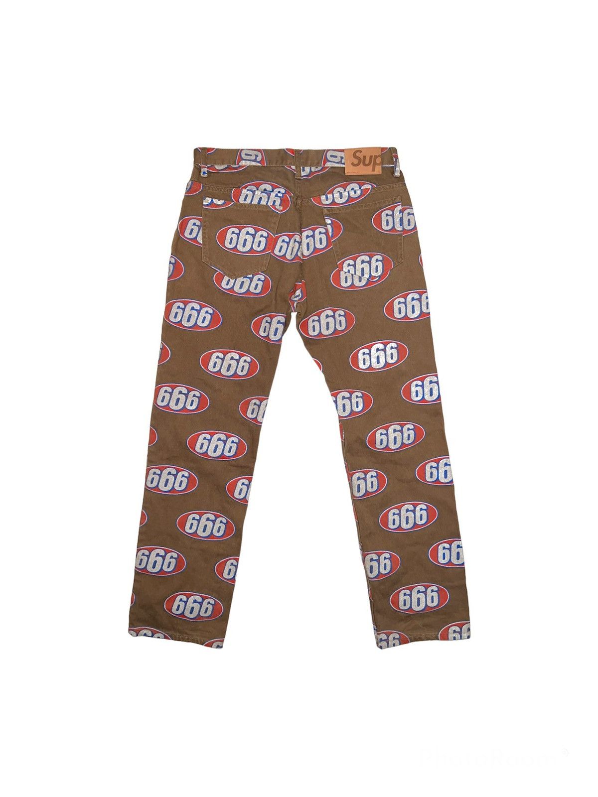 Supreme Supreme 666 Denim Pants Size US 32 / EU 48 - 2 Thumbnail