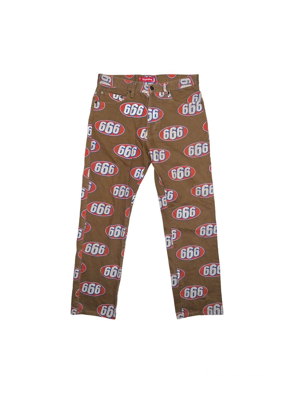 Supreme Supreme 666 Denim Pants Size US 32 / EU 48 - 1 Thumbnail
