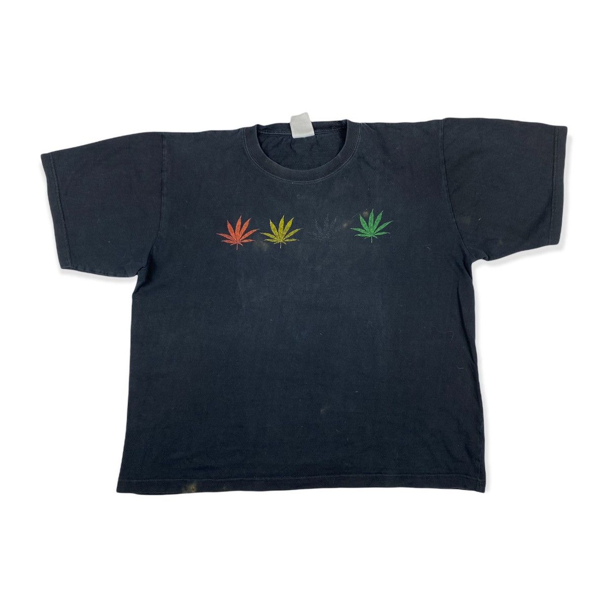 Rap Tees Rare! 90’s Vintage Ganja Jamaica No Problem Bob Marley Style Size US M / EU 48-50 / 2 - 2 Thumbnail